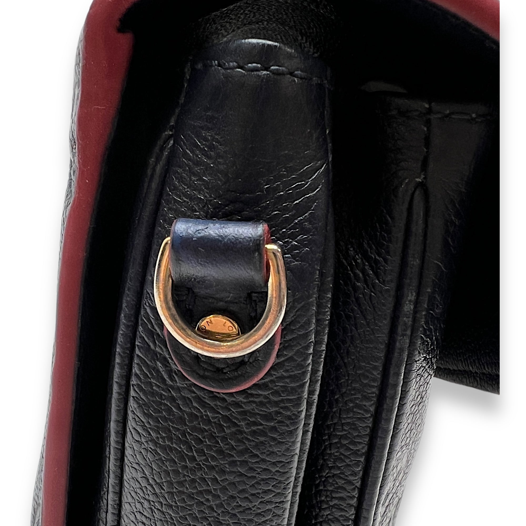 Metis Pochette Blue Crossbody Bag in Monogram Empreinte Leather, Gold hardware - Image 8