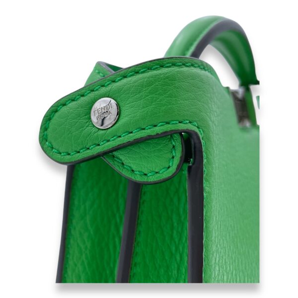 ISeeU Small Green Top Handle Bag in Calfskin, Silver hardware - Image 7
