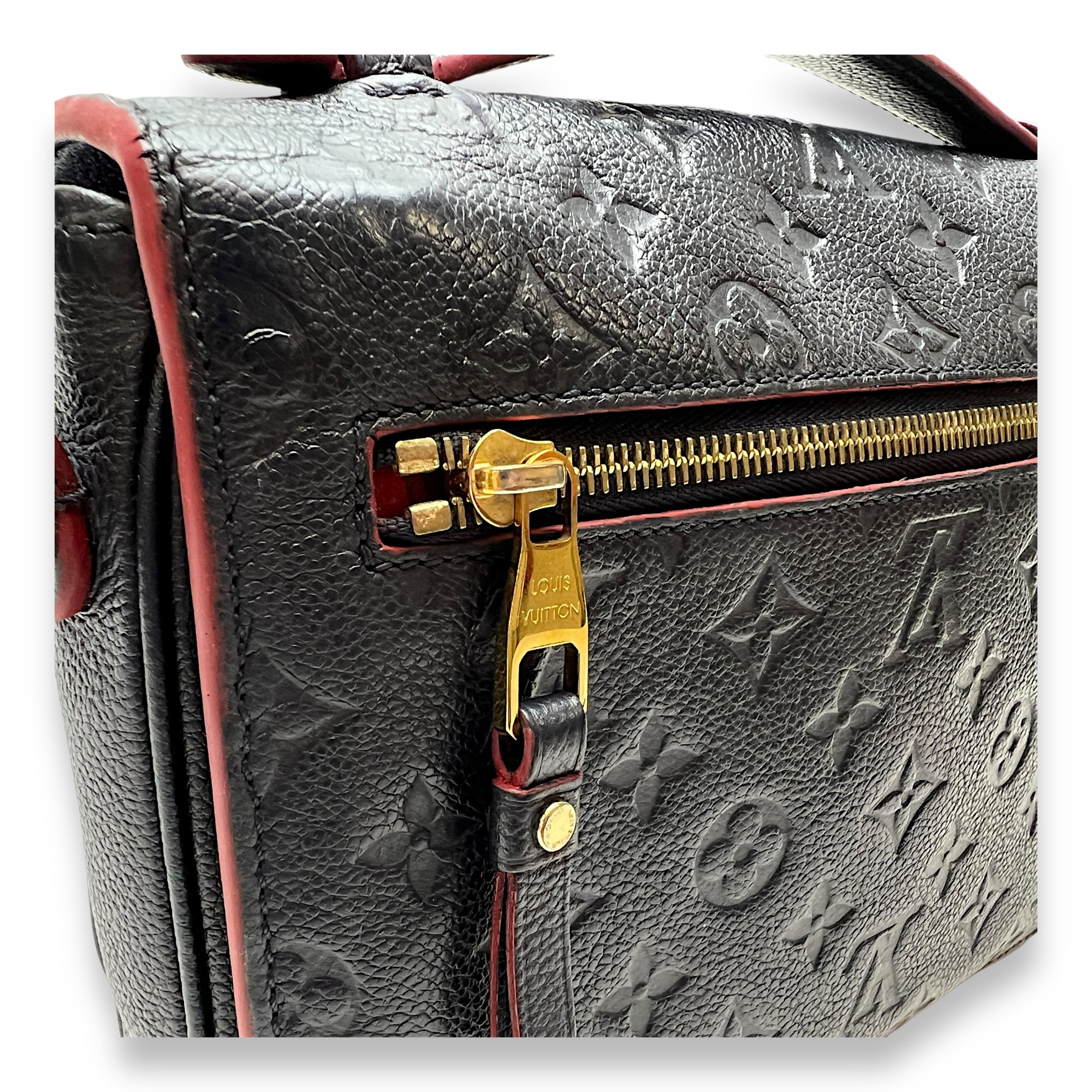 Metis Pochette Blue Crossbody Bag in Monogram Empreinte Leather, Gold hardware - Image 9