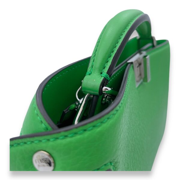 ISeeU Small Green Top Handle Bag in Calfskin, Silver hardware - Image 8