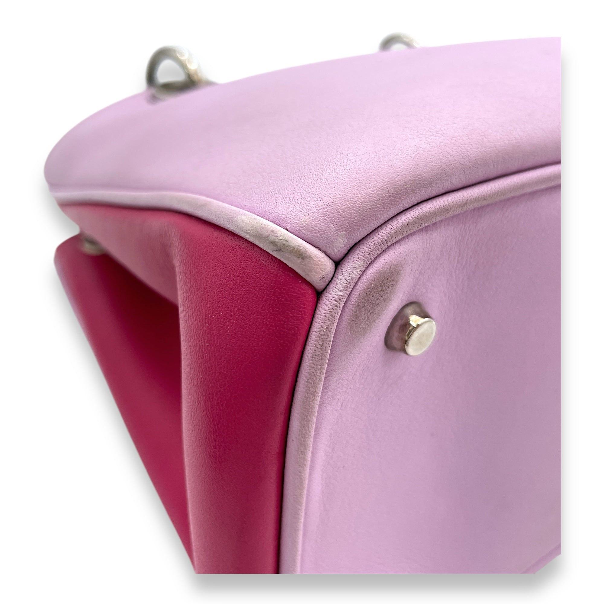 SMALL TWOWAY DIORISSIMO Small Crossbody bag in Calfskin, Silver Hardware - Image 9