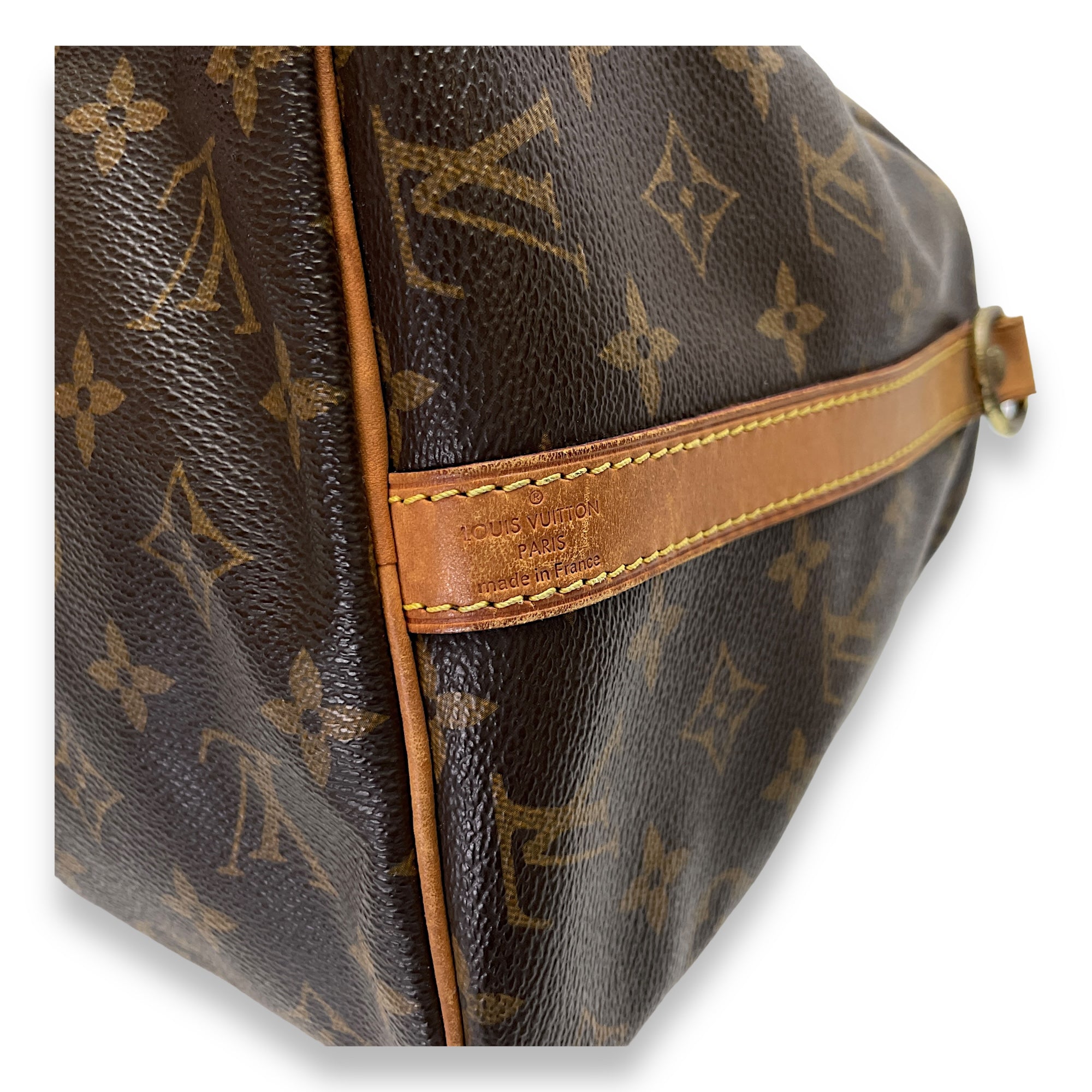 Speedy Bandouliere 30 Brown Top Handle Bag in Monogram Coated Canvas, Gold hardware - Image 10