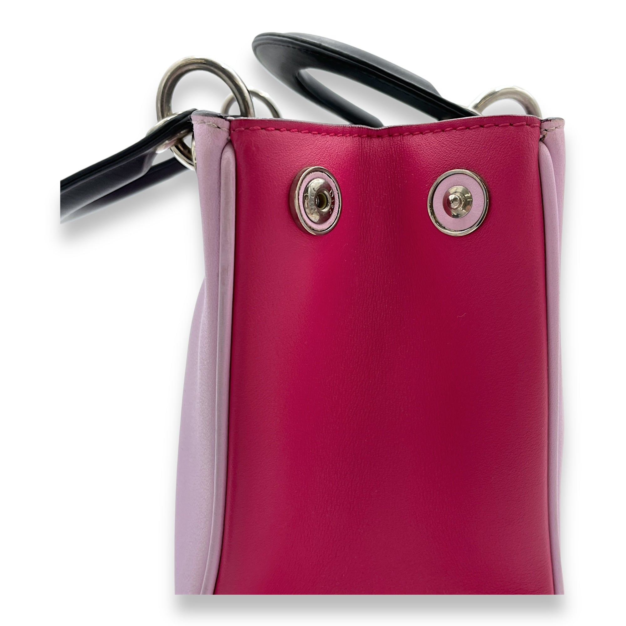 SMALL TWOWAY DIORISSIMO Small Crossbody bag in Calfskin, Silver Hardware - Image 10