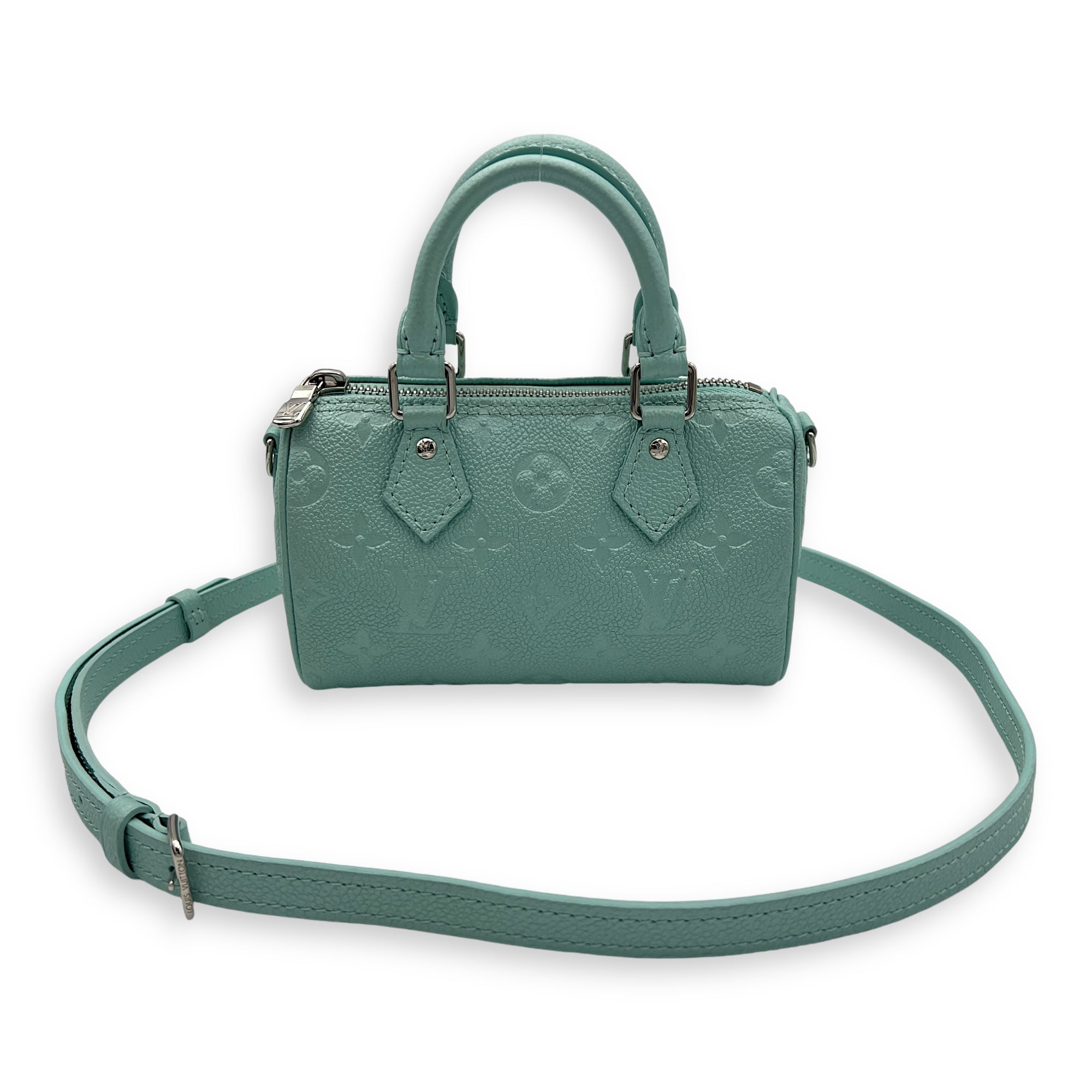 Speedy SH Lagoon Top Handle Bag in Monogram Empreinte Leather, Silver hardware - Image 12