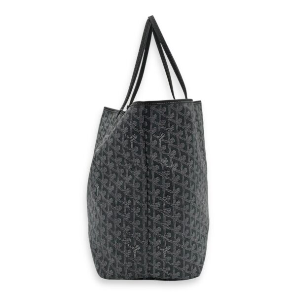 Saint Louis GM Grey Tote Bag in Coated Canvas, Silver hardware - Image 3