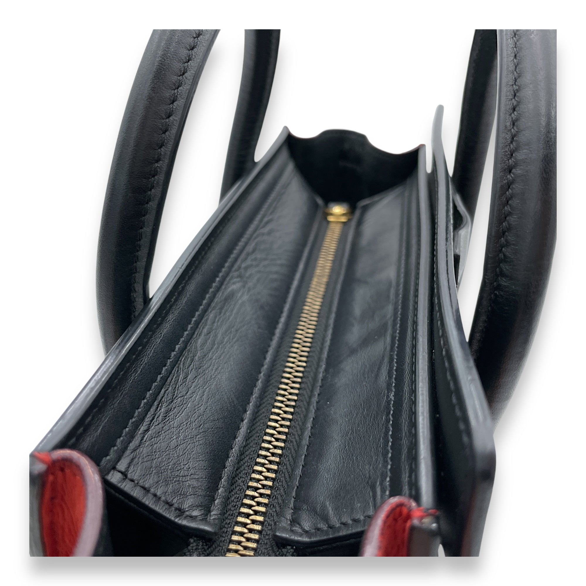 Luggage Top Handle Bag Nano Multi-colour in Calfskin, Gold hardware - Image 11