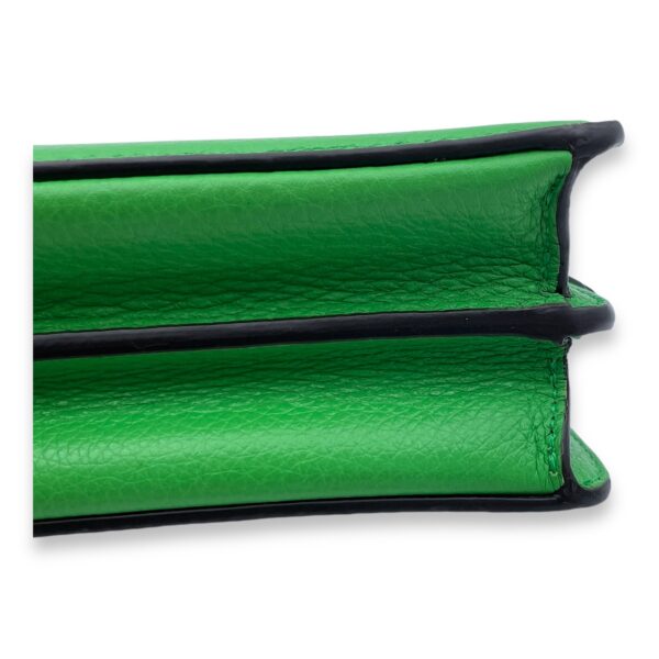 ISeeU Small Green Top Handle Bag in Calfskin, Silver hardware - Image 9