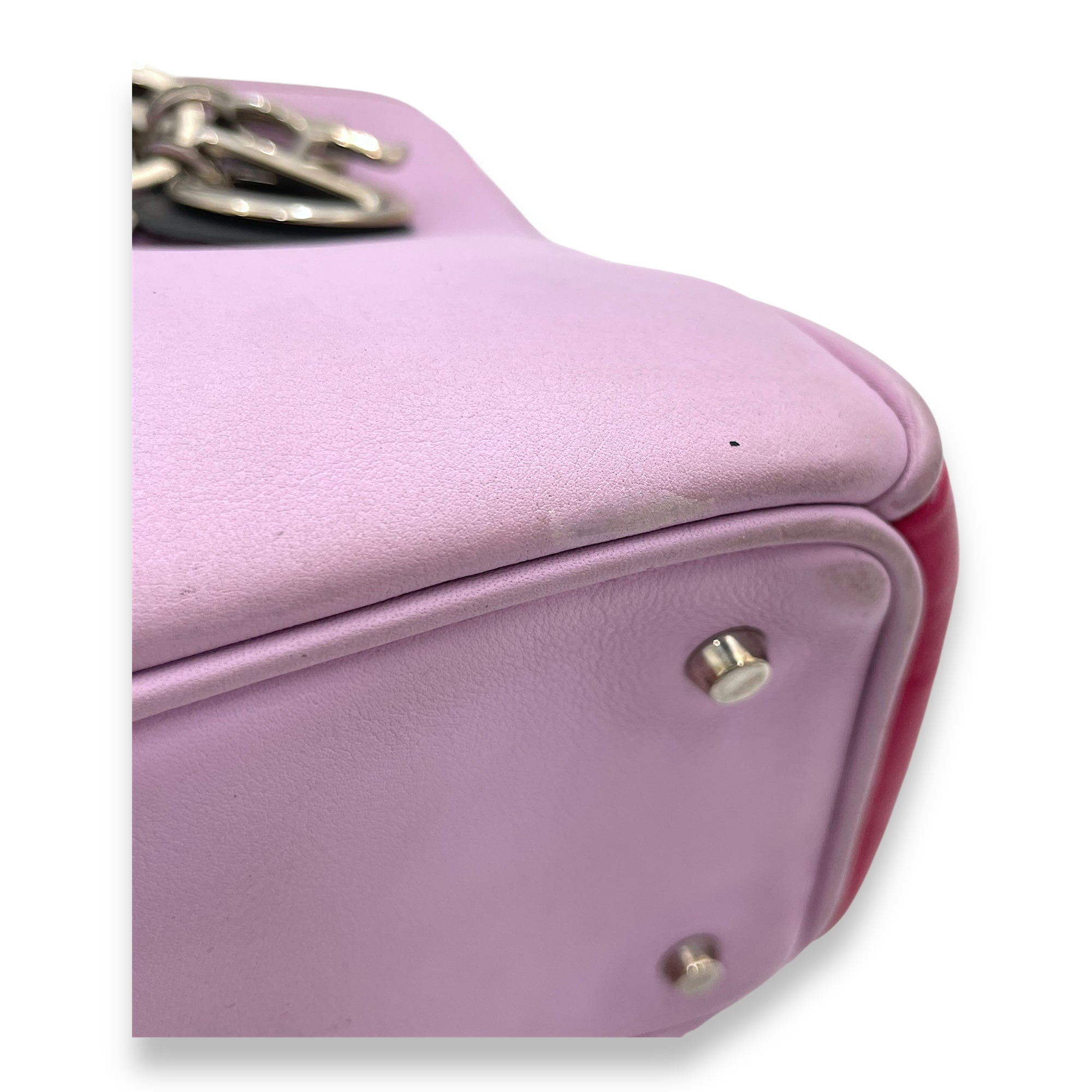 SMALL TWOWAY DIORISSIMO Small Crossbody bag in Calfskin, Silver Hardware - Image 11