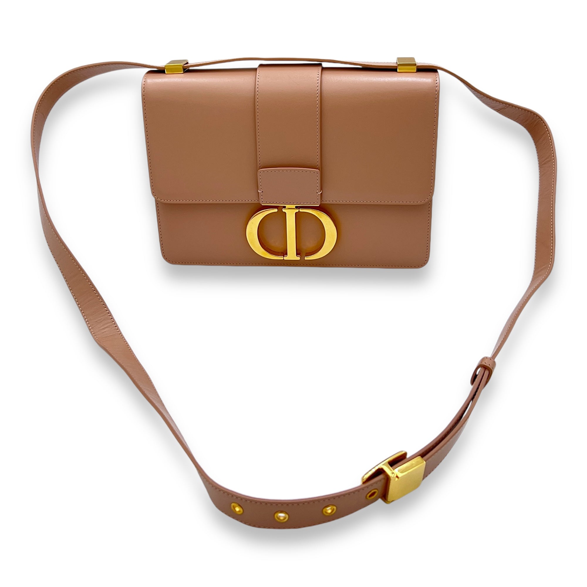 Montaigne 30 Shoulder bag in Calfskin, Gold Hardware - Image 12
