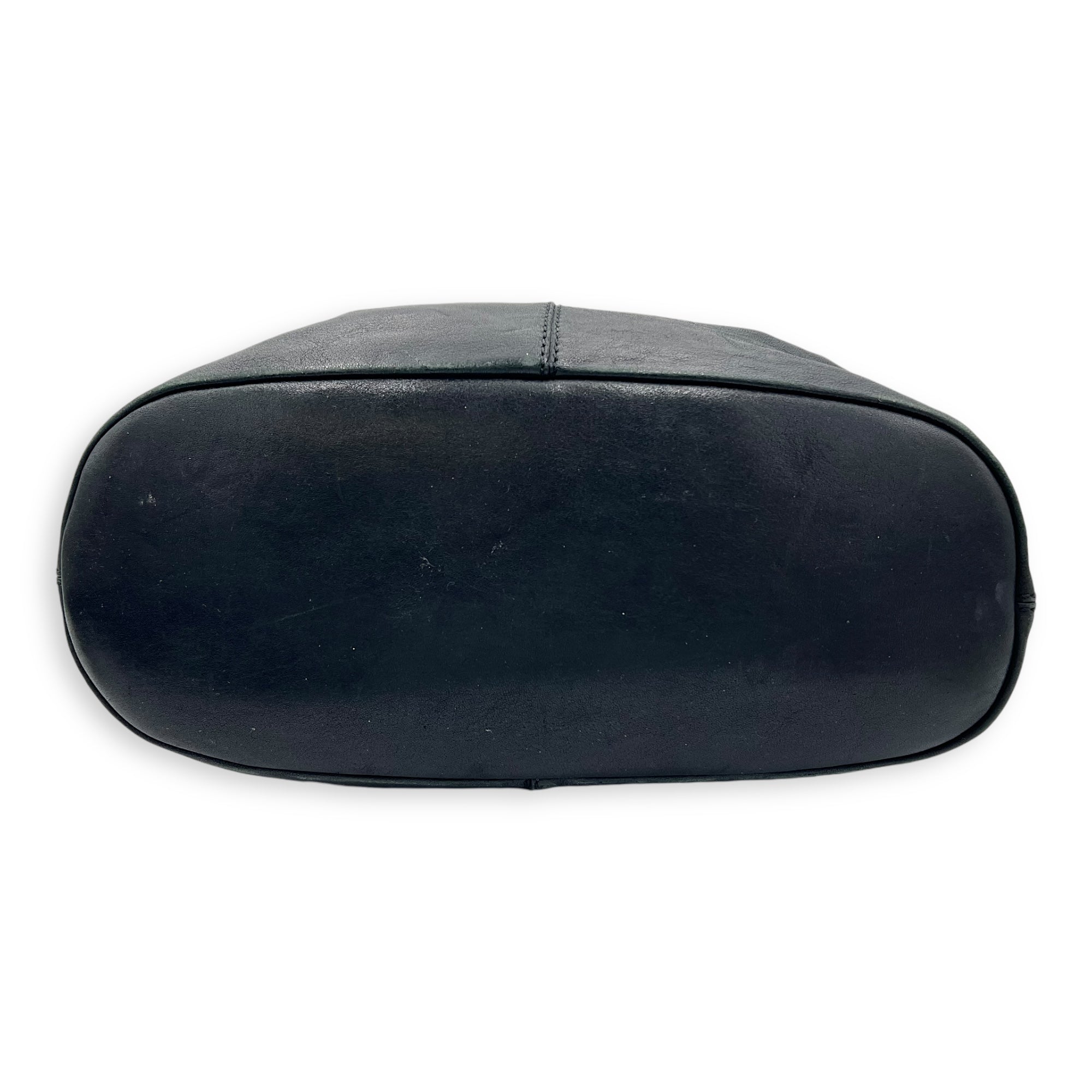 Nightingale Black Top Handle Bag in Lambskin, Gold hardware - Image 5