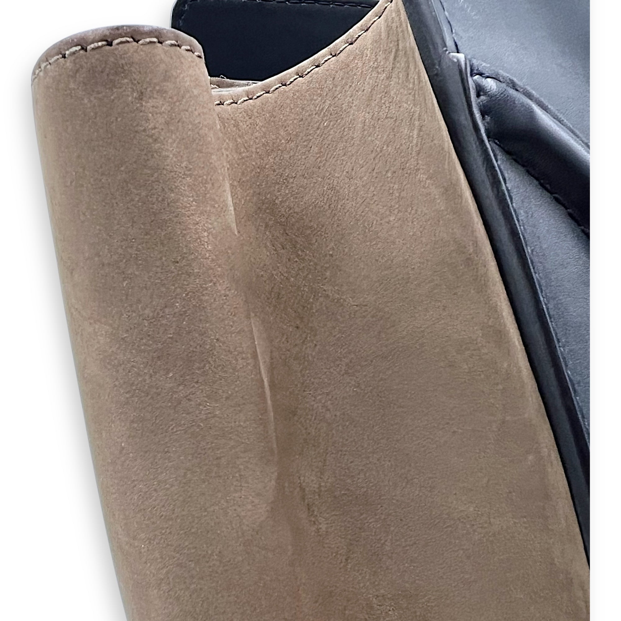 Luggage Mini Multi-colour Top Handle Bag in Suede Leather, Gold hardware - Image 13