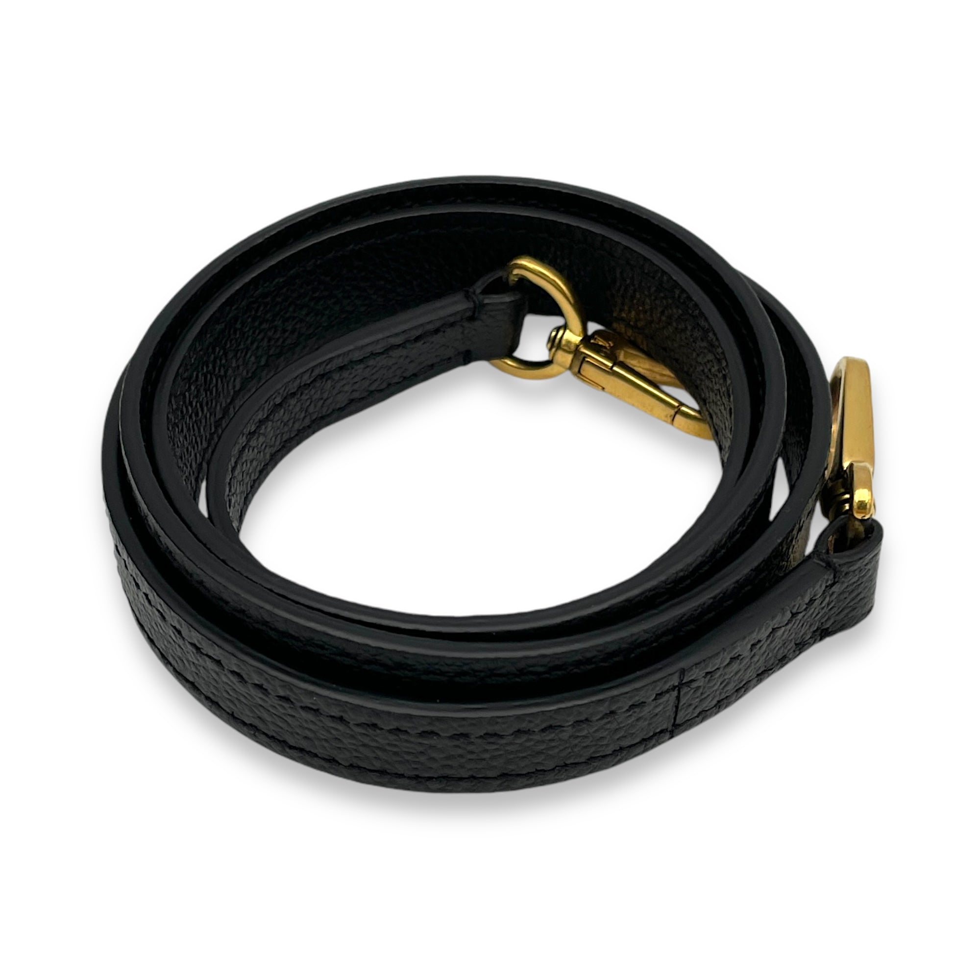 Montaigne Top Handle Bag Black in Empreinte Leather, Gold hardware - Image 12