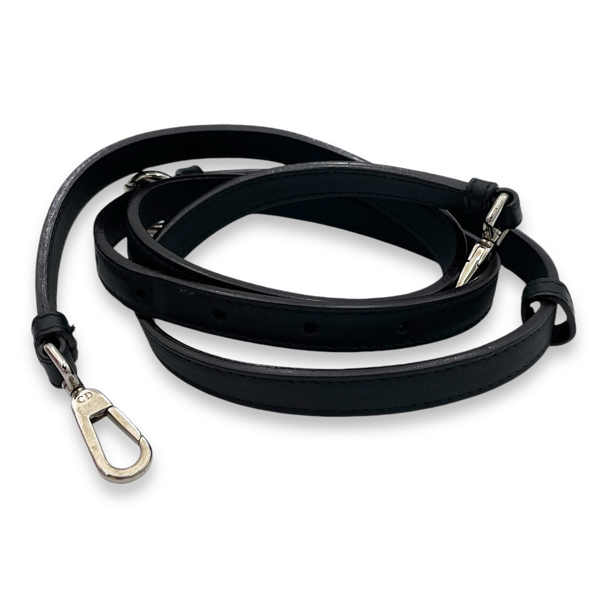 SMALL TWOWAY DIORISSIMO Small Crossbody bag in Calfskin, Silver Hardware - Image 12