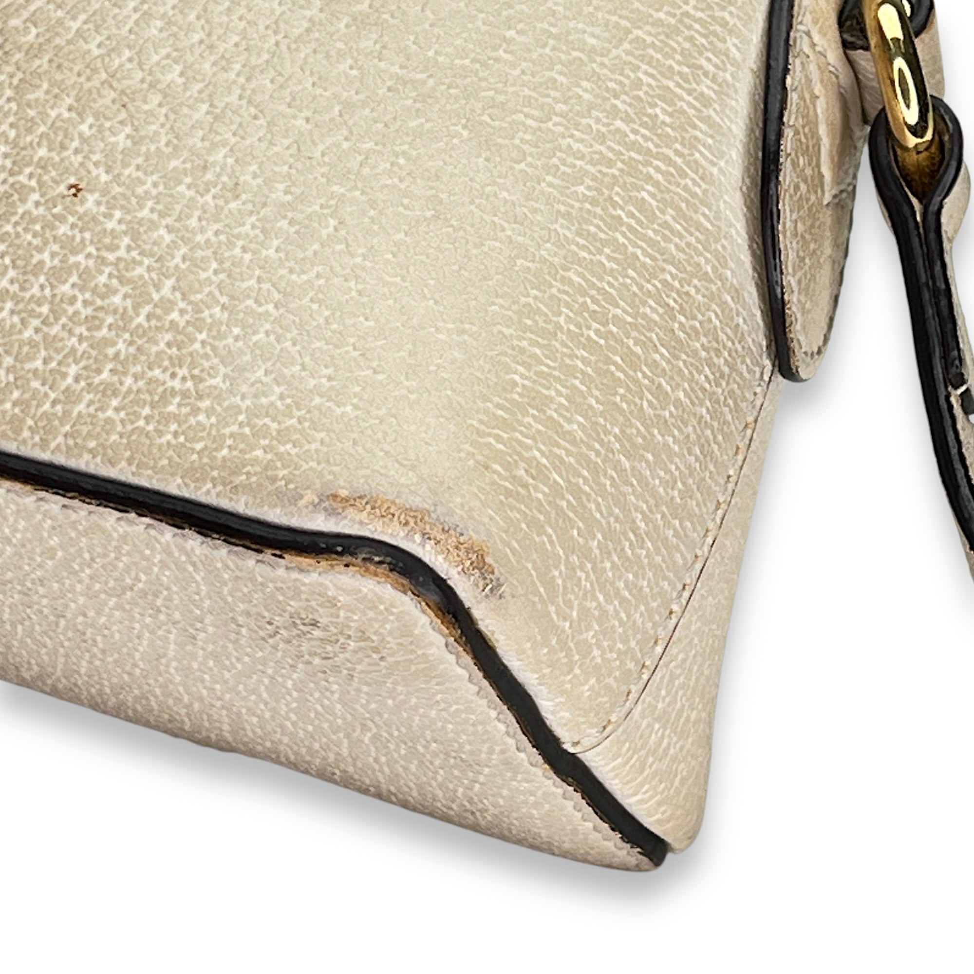 Ophidia Small Crossbody bag in Calfskin, Gold Hardware - Image 12