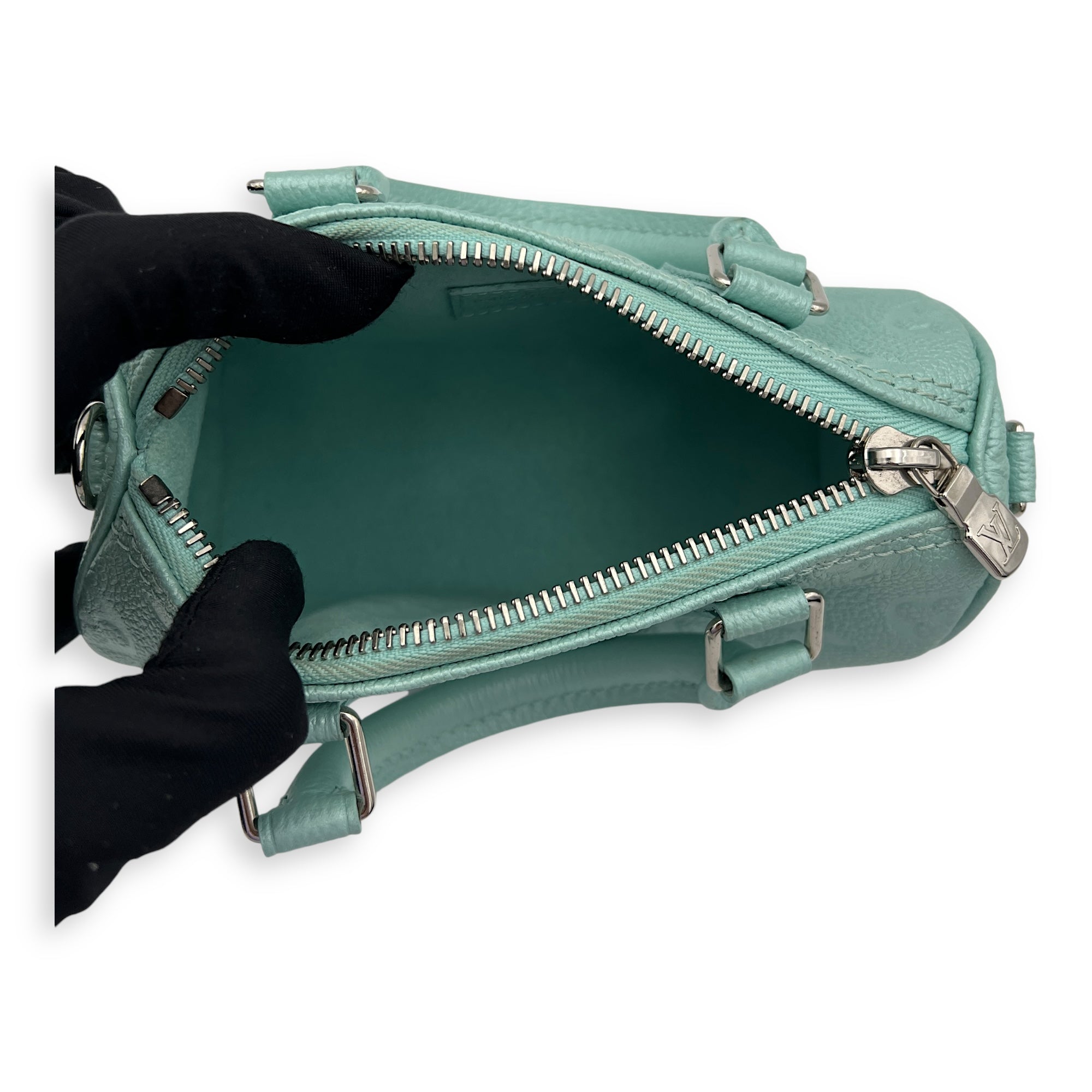 Speedy SH Lagoon Top Handle Bag in Monogram Empreinte Leather, Silver hardware - Image 6