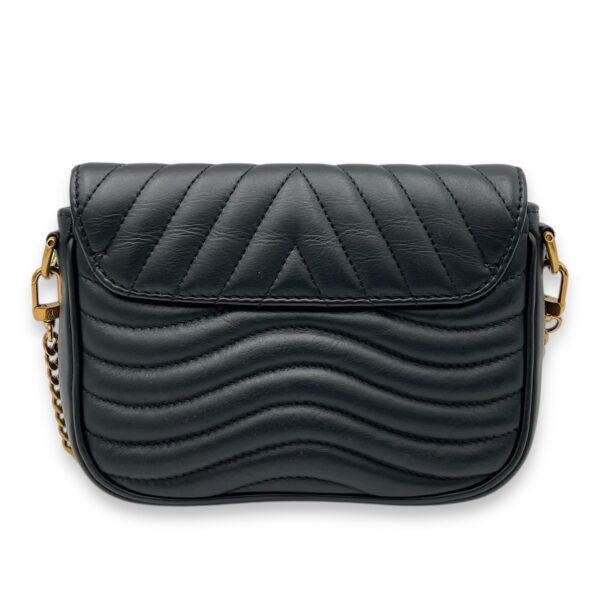 New Wave Multi Pochette Black Shoulder Bag in Calfskin, Gold hardware - Image 2