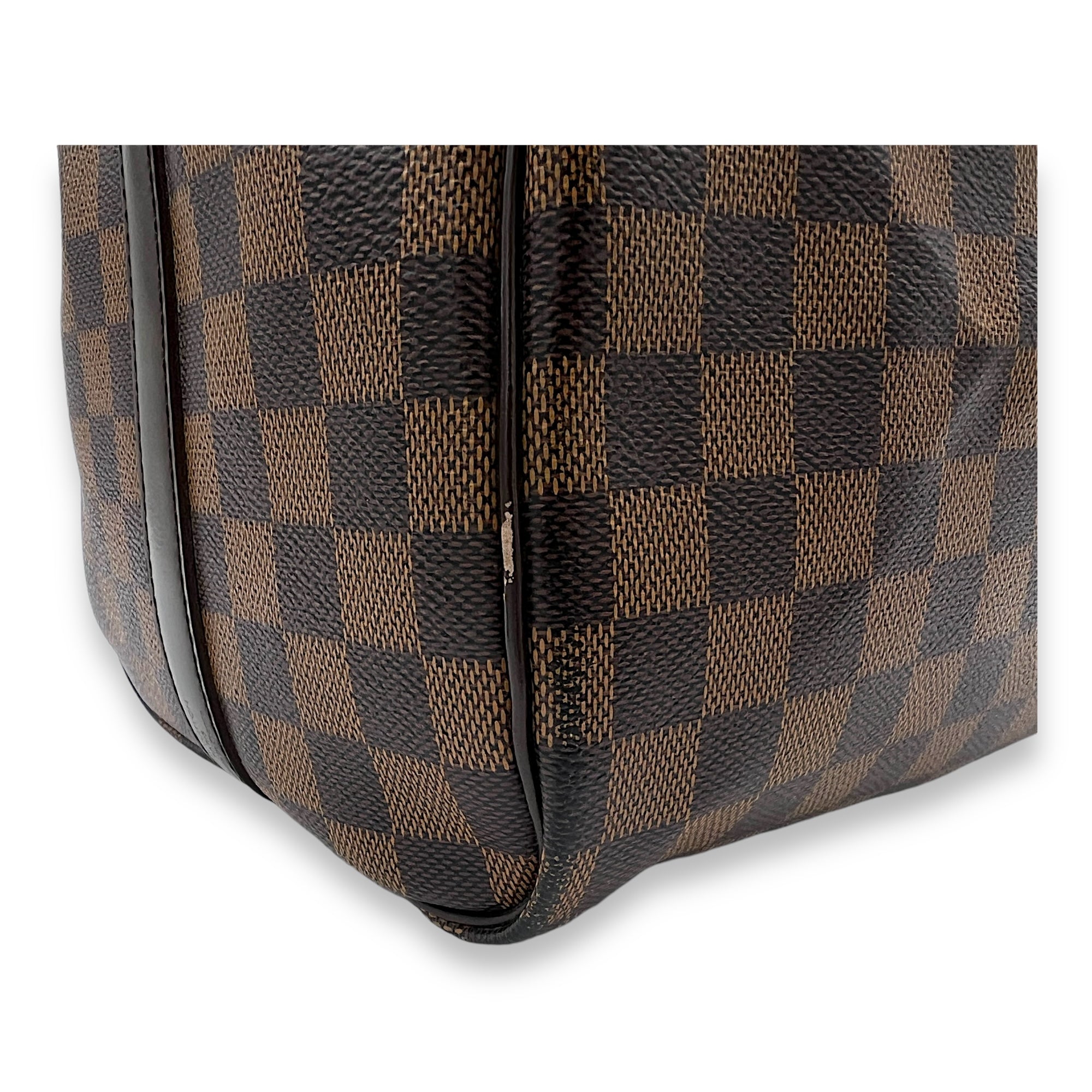 Speedy Bandouliere 30 Damier Ebene Top Handle Bag in Coated Canvas, Gold hardware - Image 13