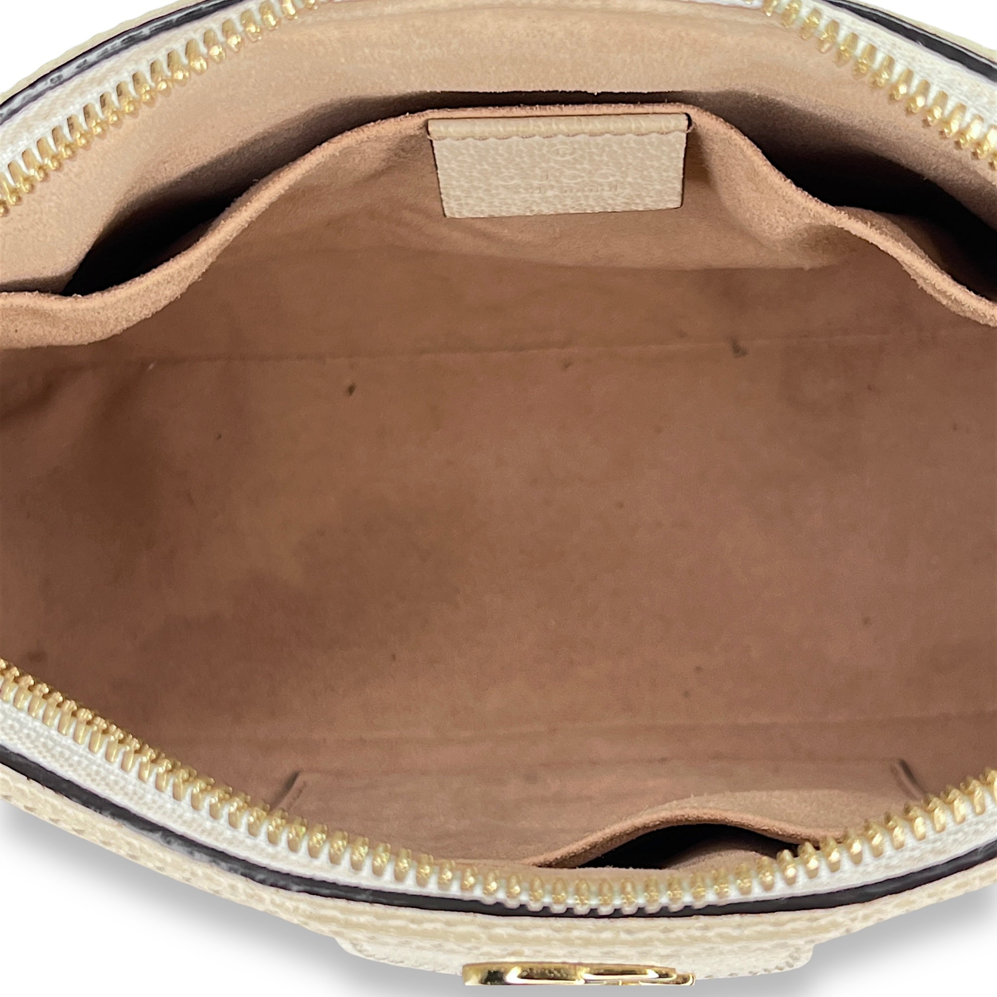 Ophidia Small Crossbody bag in Calfskin, Gold Hardware - Image 13