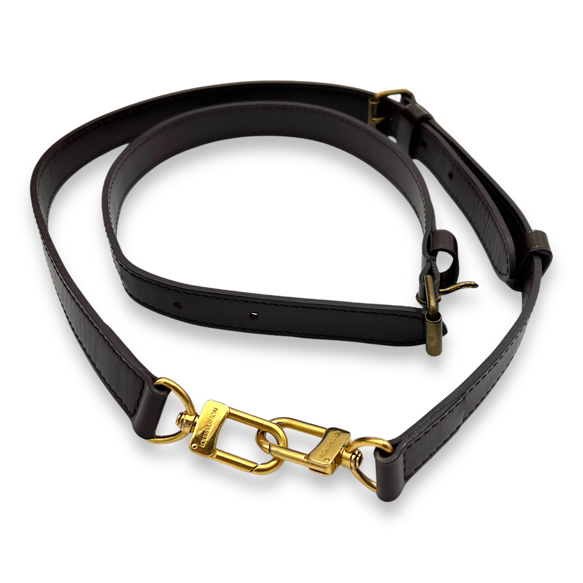 Speedy Bandouliere 30 Damier Ebene Top Handle Bag in Coated Canvas, Gold hardware - Image 14