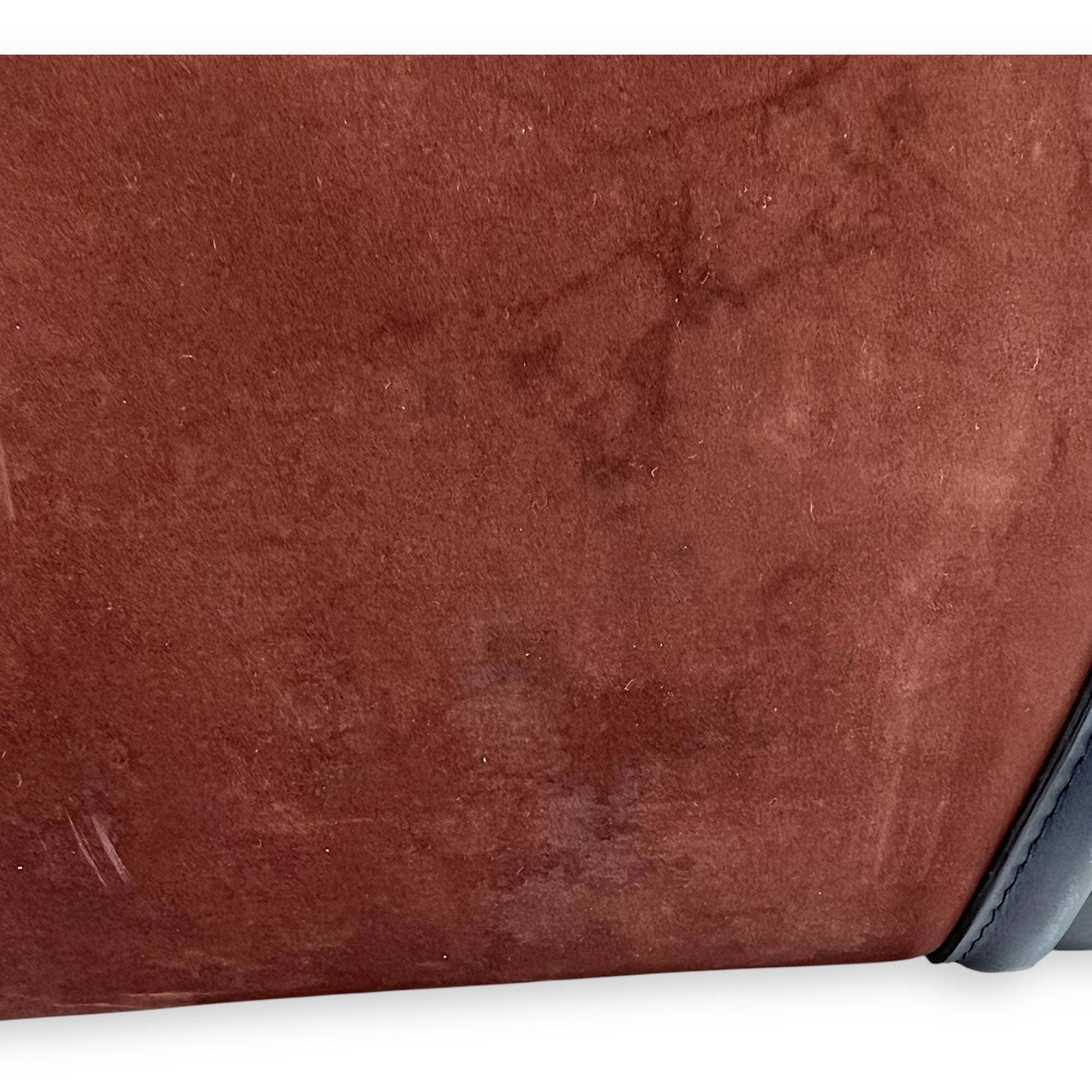 Luggage Mini Multi-colour Top Handle Bag in Suede Leather, Gold hardware - Image 12