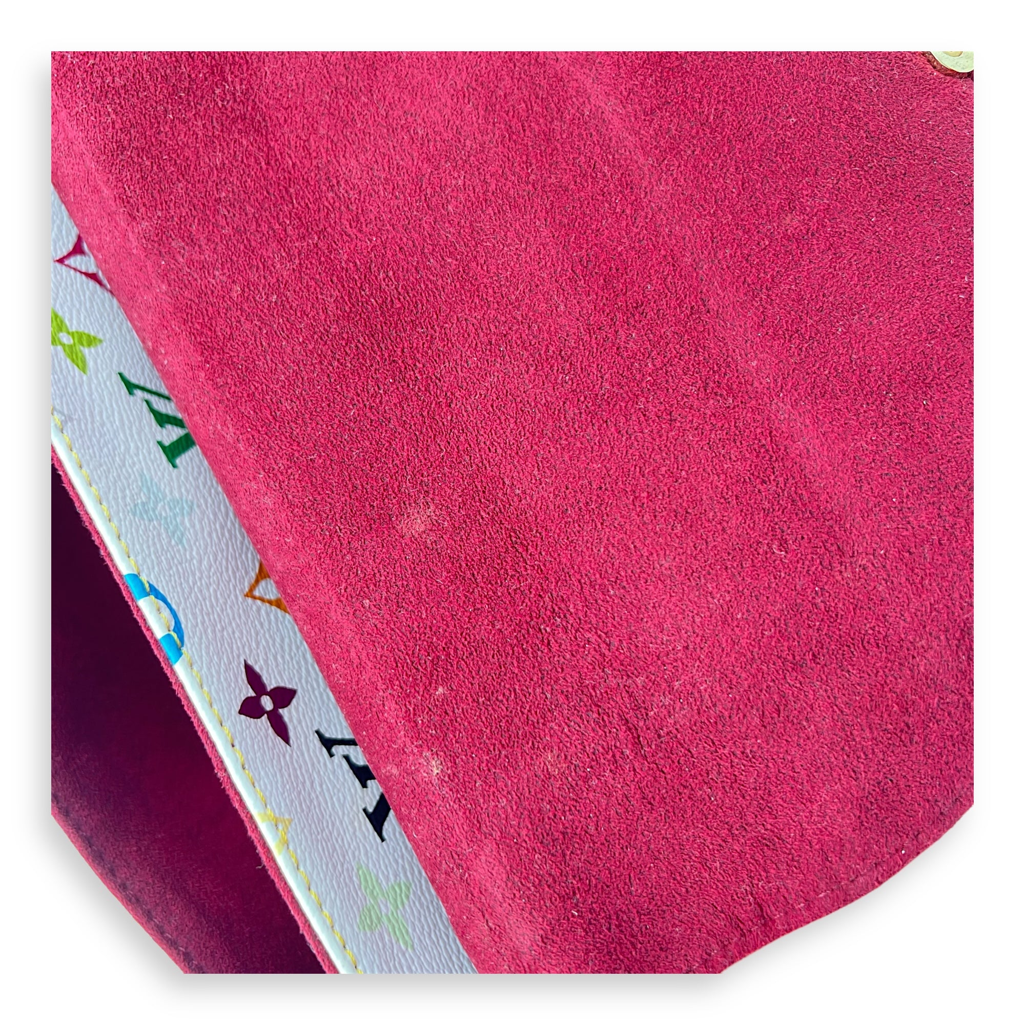 Takashi Murakami Beverly White Shoulder Bag in Coated Canvas, Gold hardware - Image 16