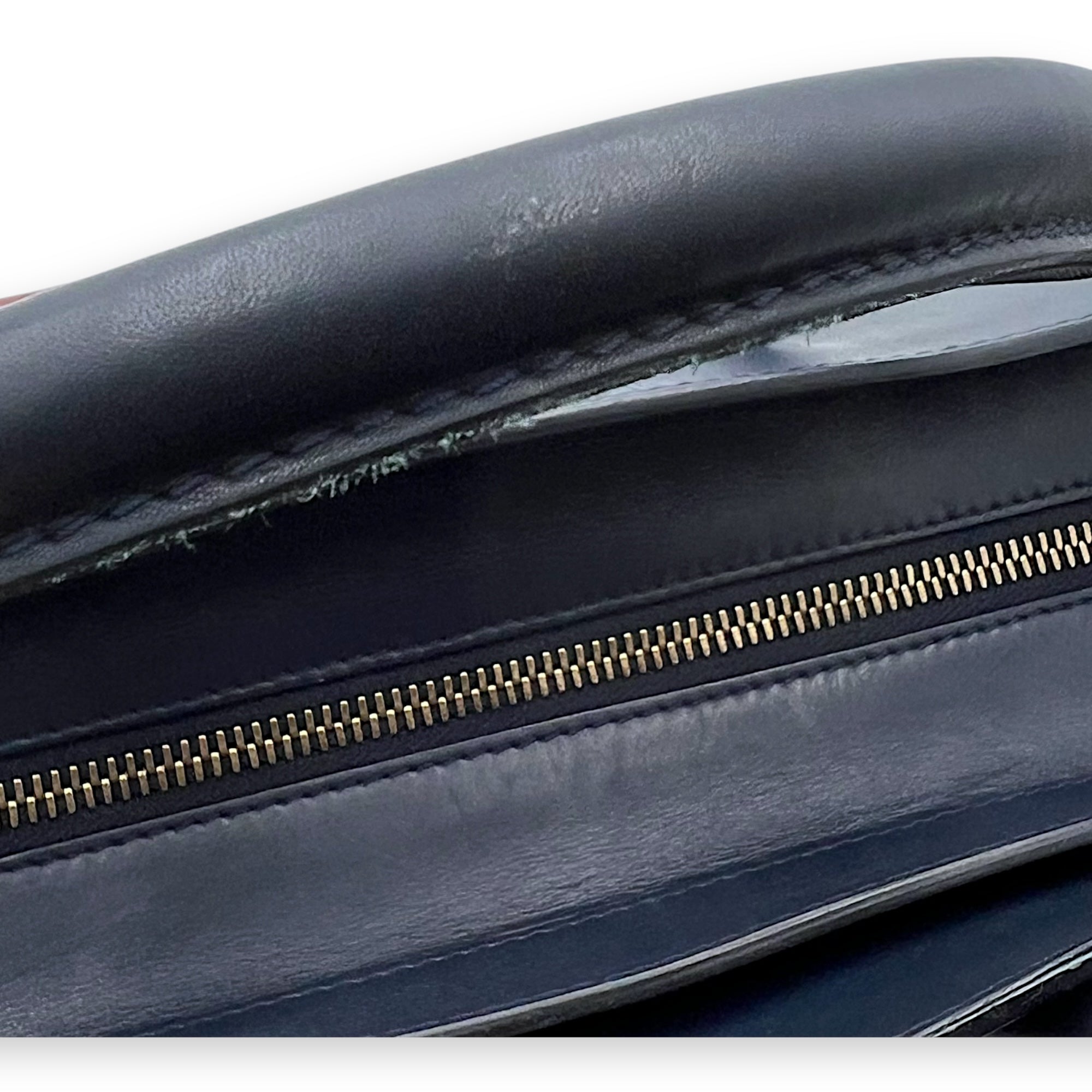 Luggage Mini Multi-colour Top Handle Bag in Suede Leather, Gold hardware - Image 16