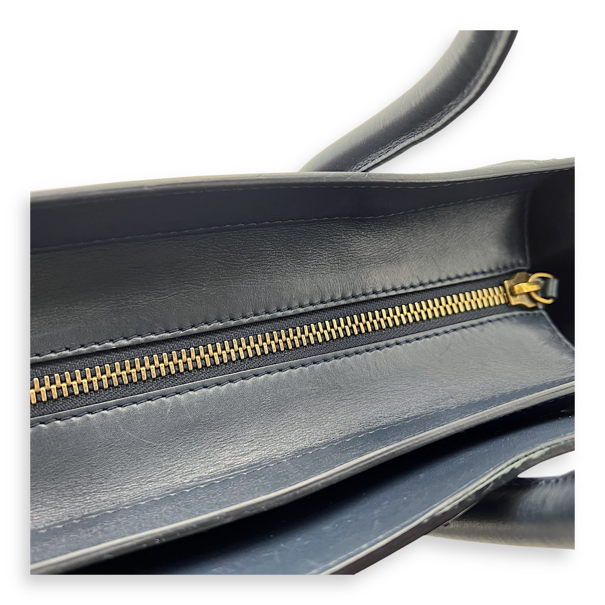 Luggage Mini Multi-colour Top Handle Bag in Suede Leather, Gold hardware - Image 17