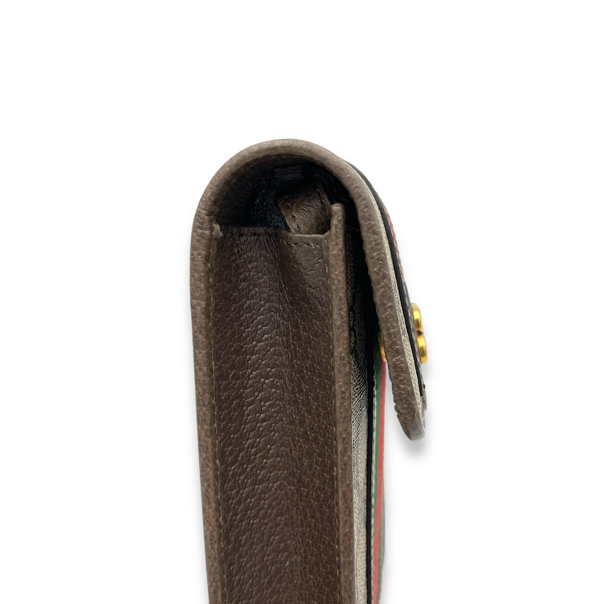 x Gucci The Hacker Project Web Phone Crossbody Bag Brown in Monogram Coated Canvas, Gold hardware - Image 8