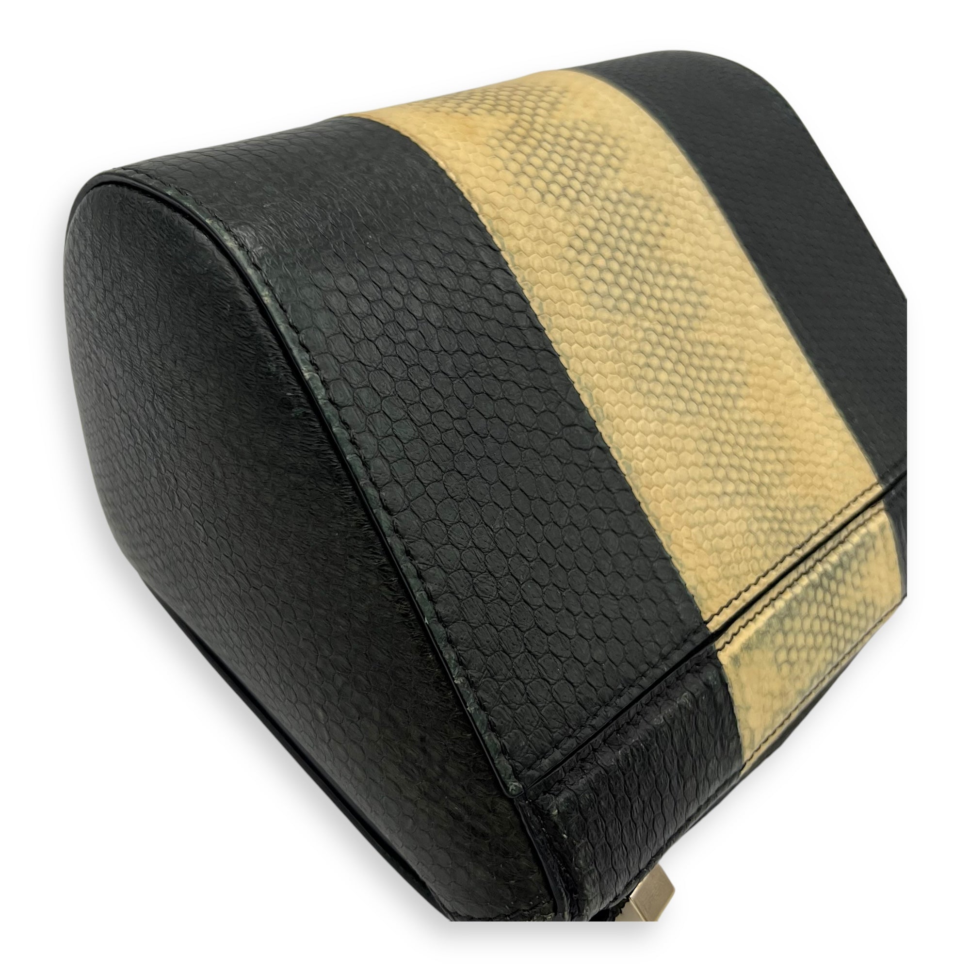 Pandora Box Crossbody Bag Multi-colour in Python Leather, Silver hardware - Image 12