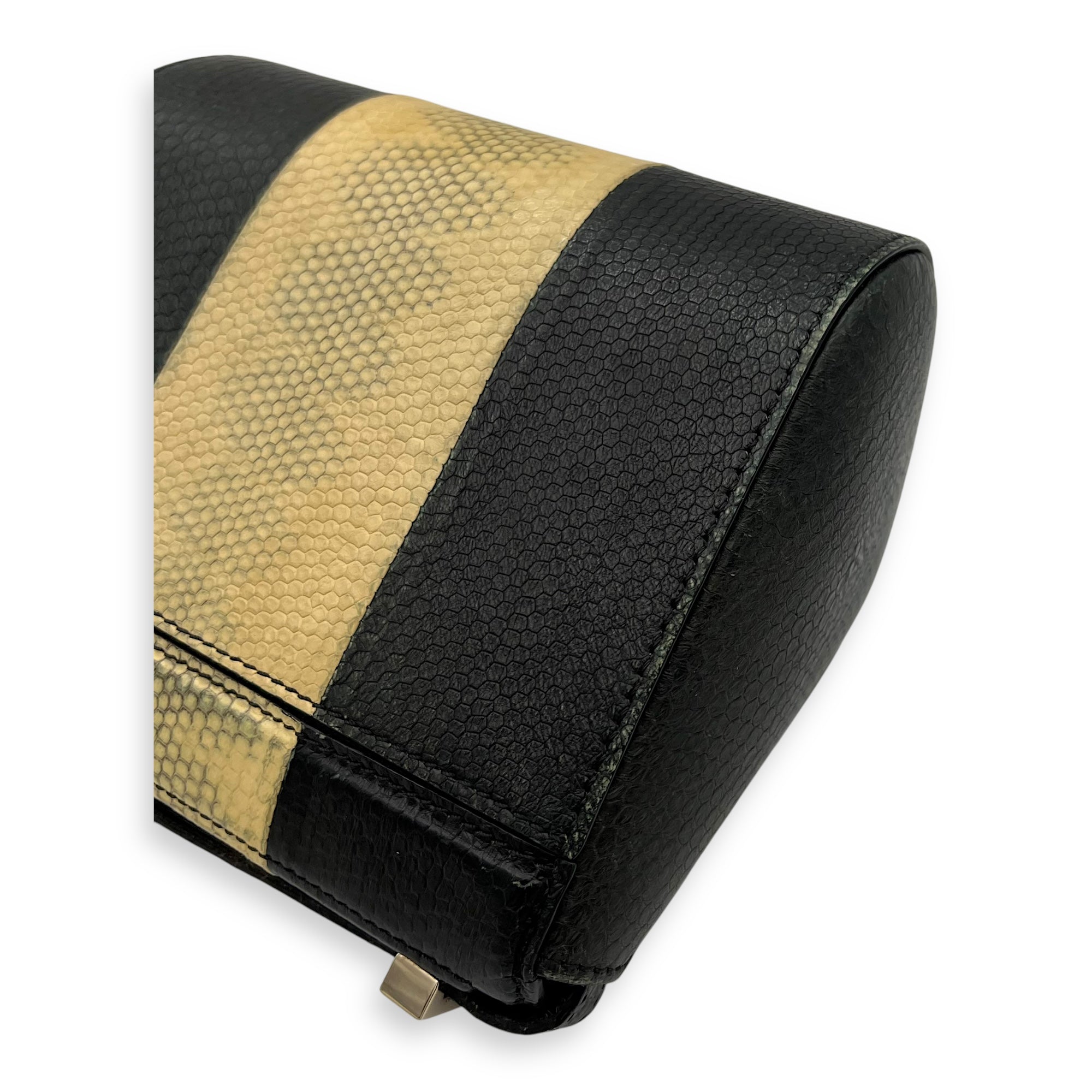 Pandora Box Crossbody Bag Multi-colour in Python Leather, Silver hardware - Image 11