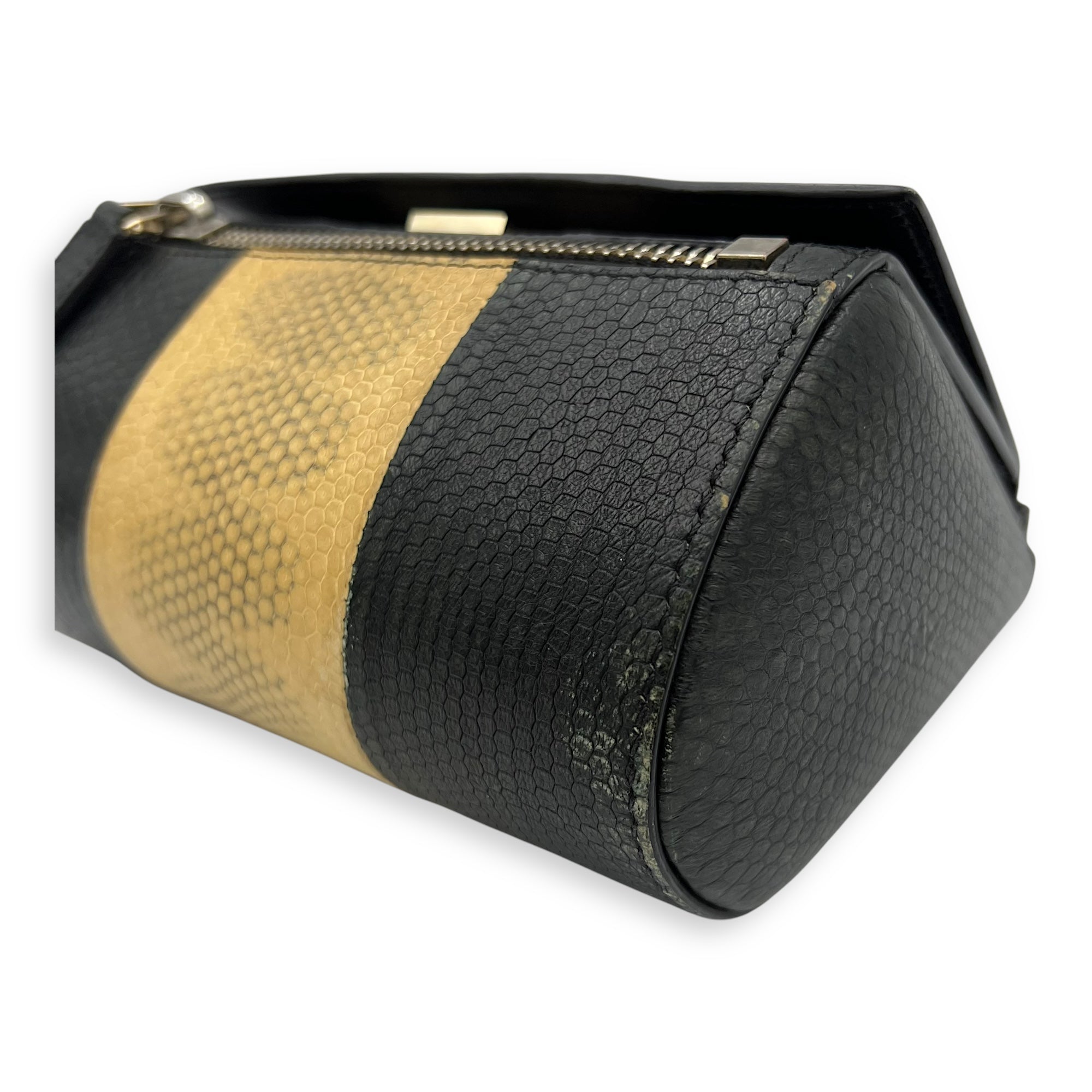 Pandora Box Crossbody Bag Multi-colour in Python Leather, Silver hardware - Image 9