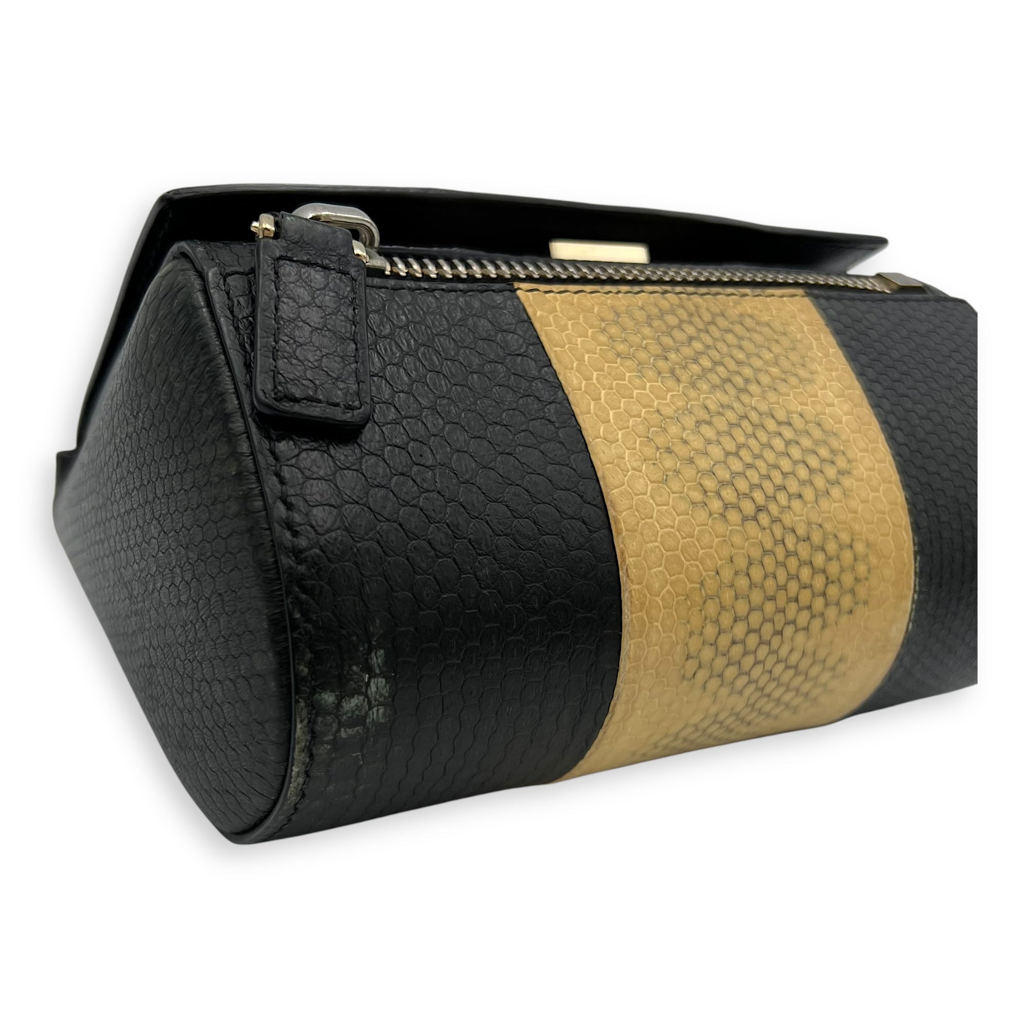 Pandora Box Crossbody Bag Multi-colour in Python Leather, Silver hardware - Image 8