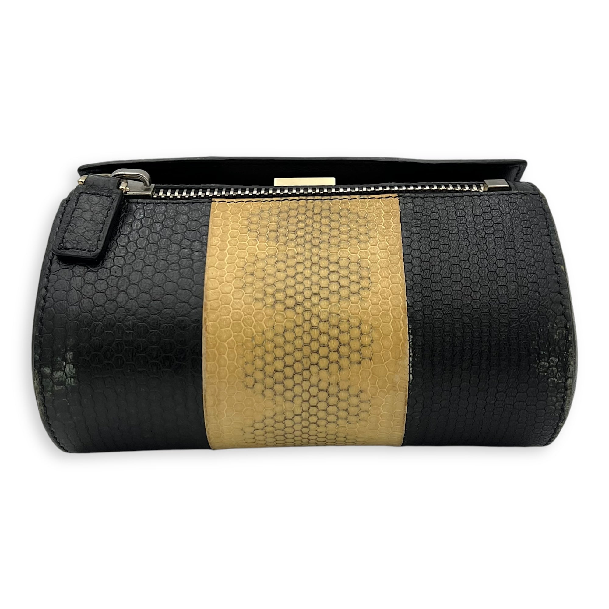 Pandora Box Crossbody Bag Multi-colour in Python Leather, Silver hardware - Image 5