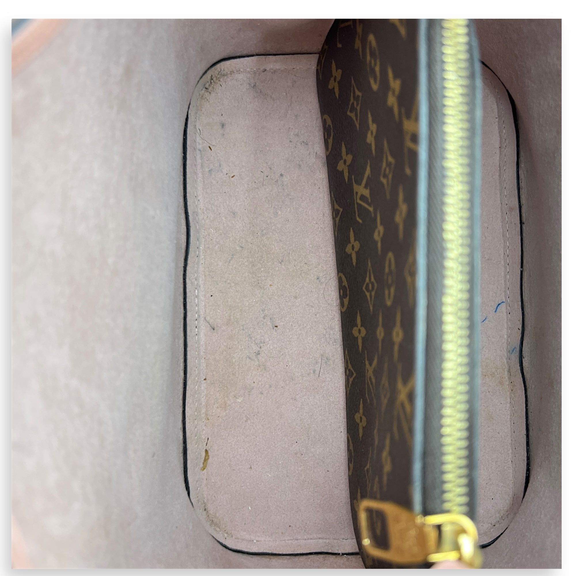 NeoNoe MM Brown Bucket Bag in Monogram Coated Canvas, Gold hardware - Image 7