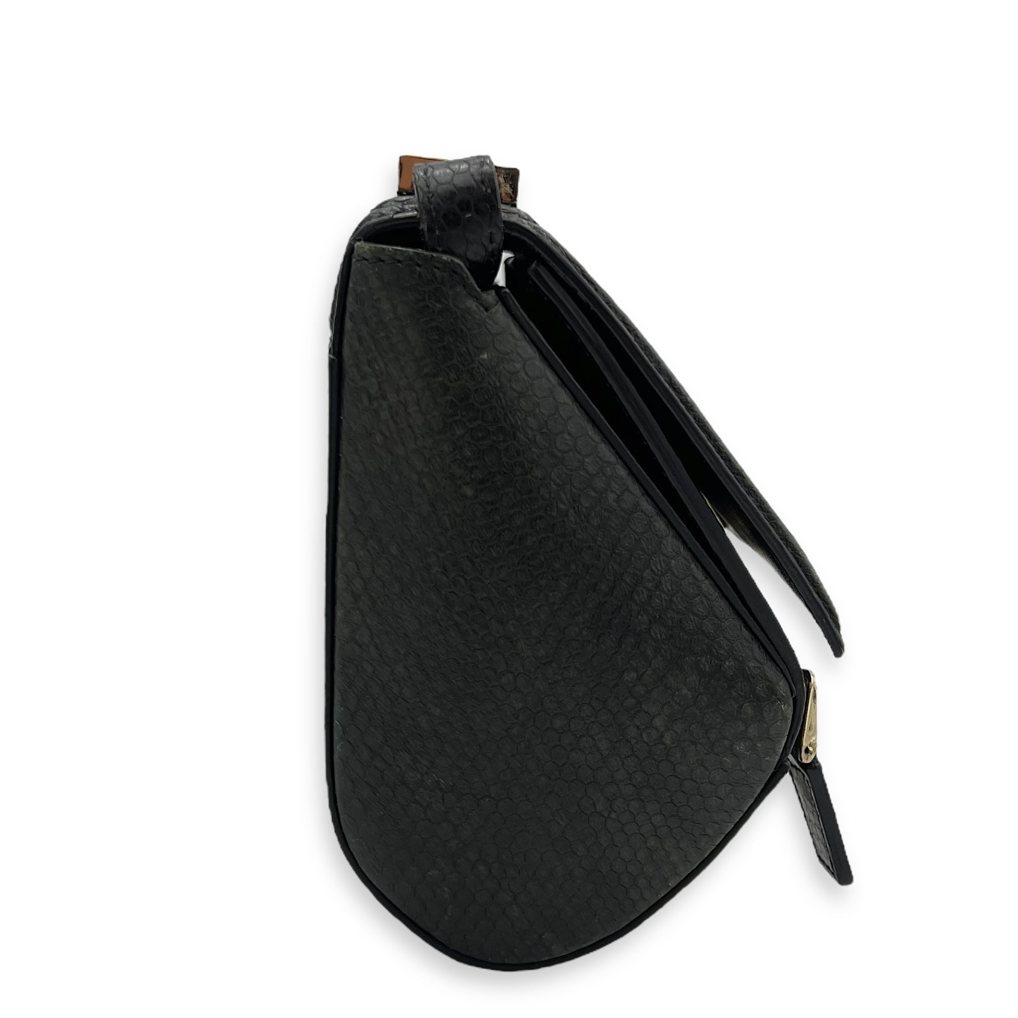 Pandora Box Crossbody Bag Multi-colour in Python Leather, Silver hardware - Image 3