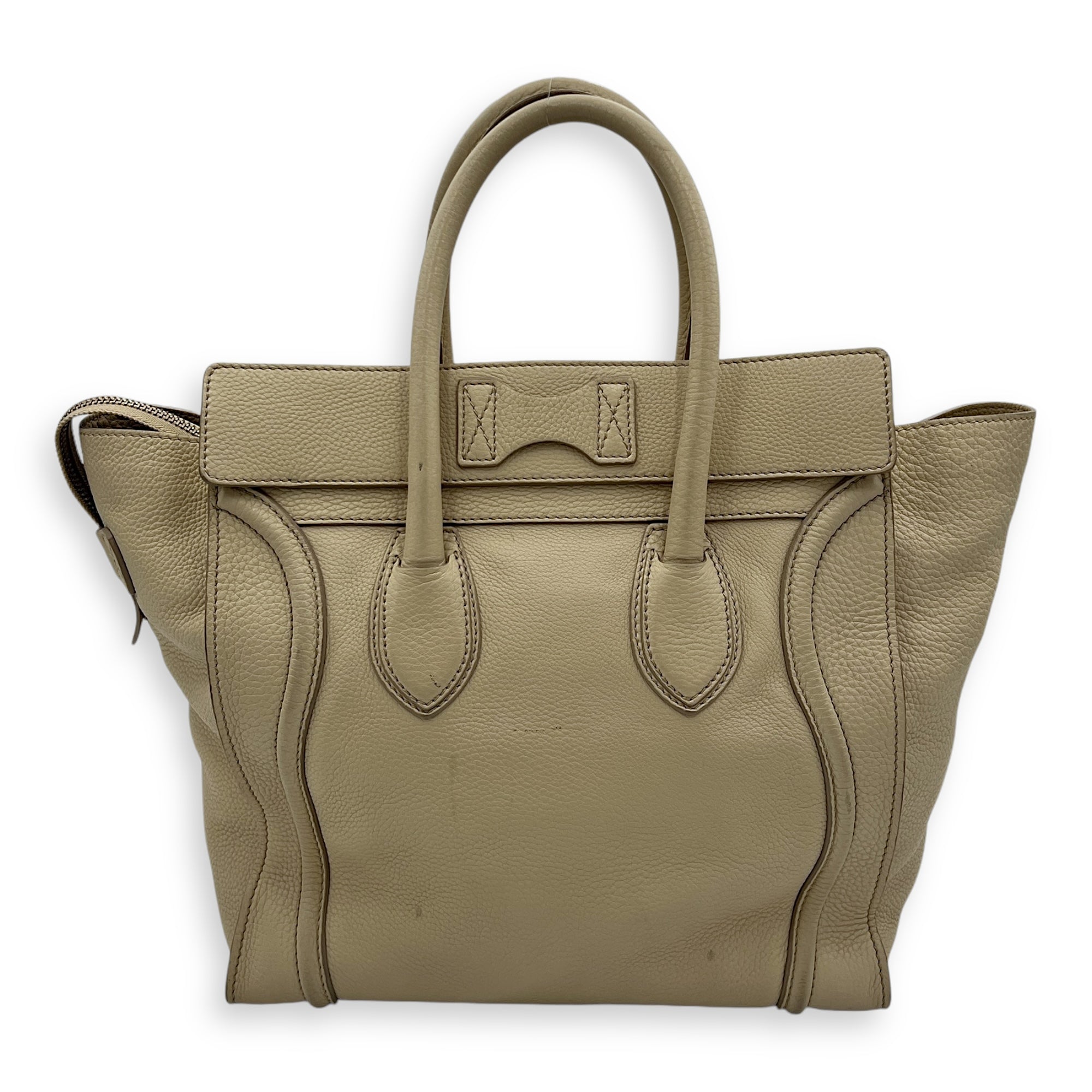 Luggage Mini Top handle bag in Calfskin, Gold Hardware - Image 4