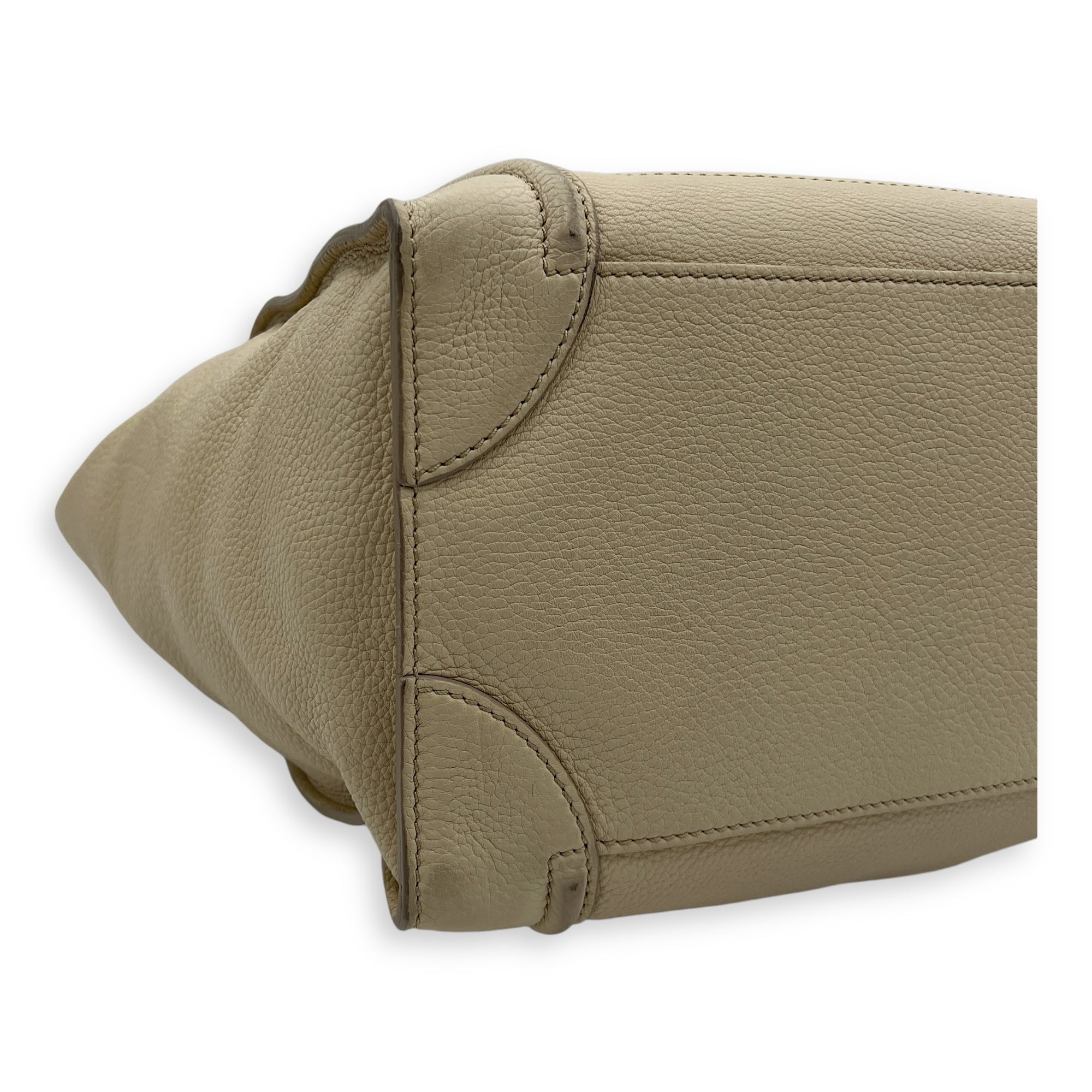 Luggage Mini Top handle bag in Calfskin, Gold Hardware - Image 15