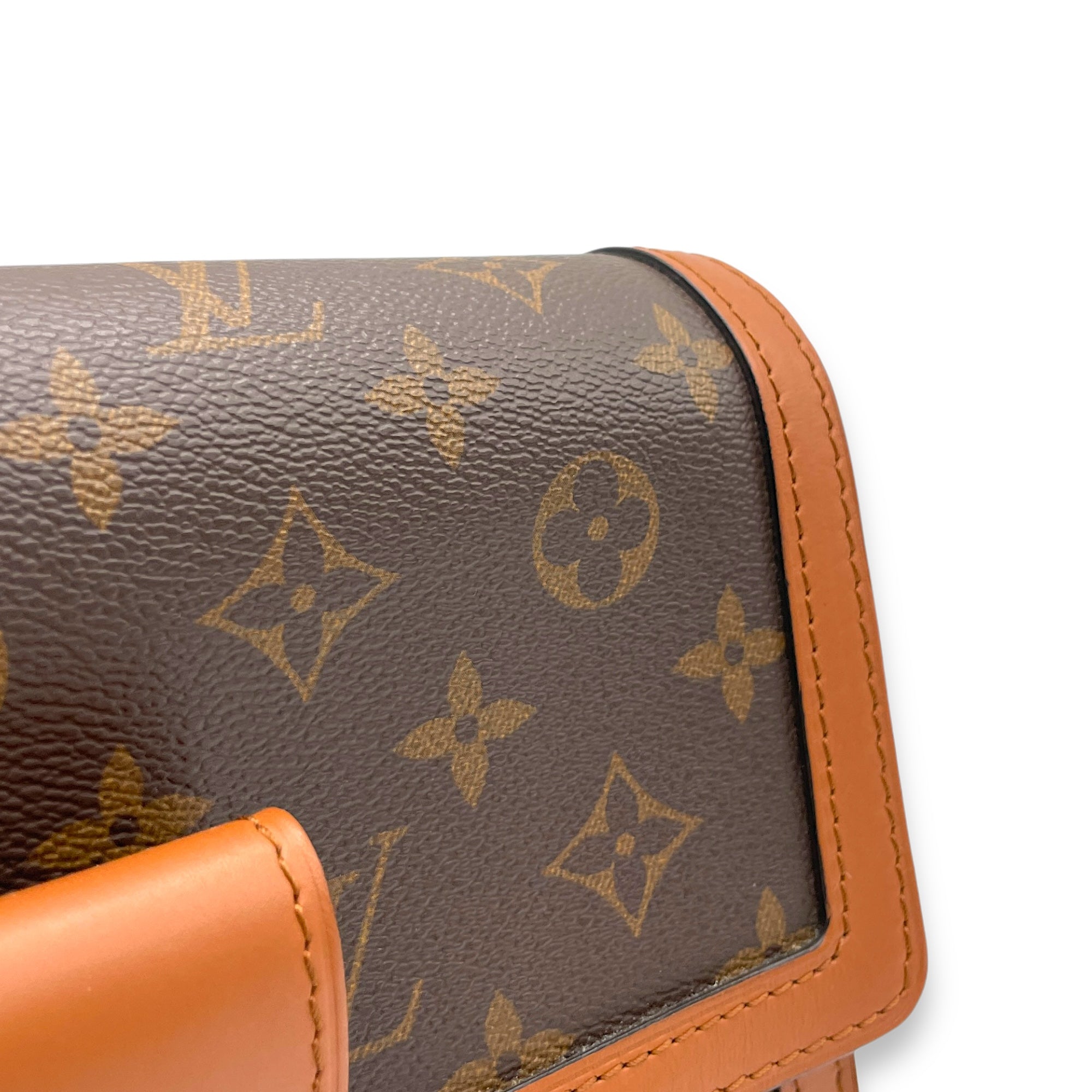 Reverse Dauphine MM Shoulder bag in Coated canvas, Gold Hardware - Image 9