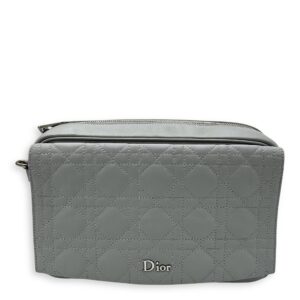 Stardust Crossbody Bag Grey in Lambskin, Silver hardware