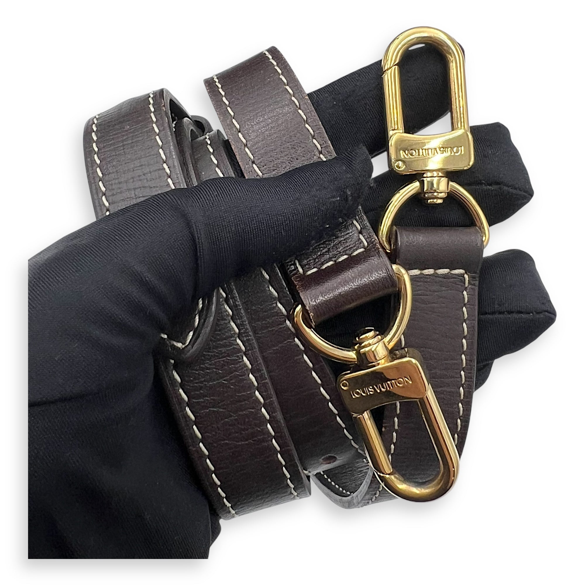 Speedy Bandouliere Monogram Mini Lin Top Handle Bag in Jacquard, Gold hardware - Image 8