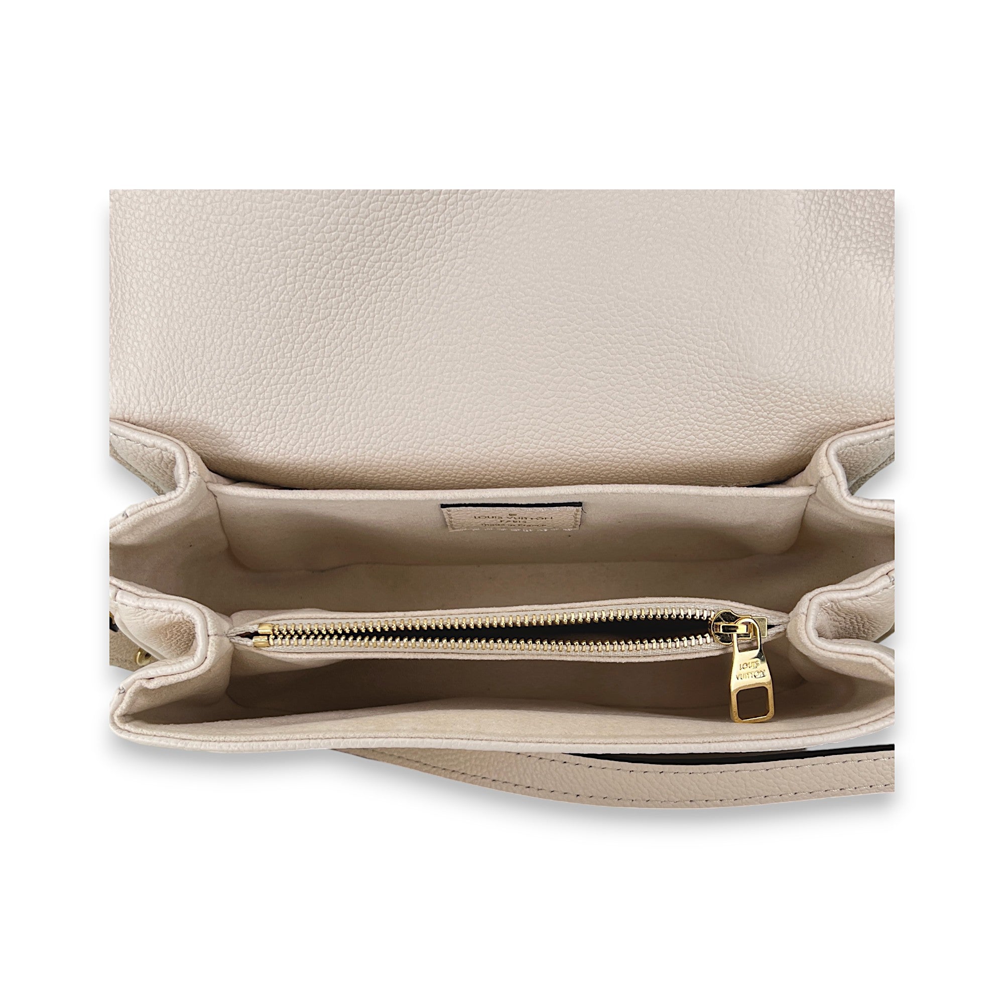 Metis East West Beige Crossbody Bag in Monogram Empreinte Leather, Gold hardware - Image 11