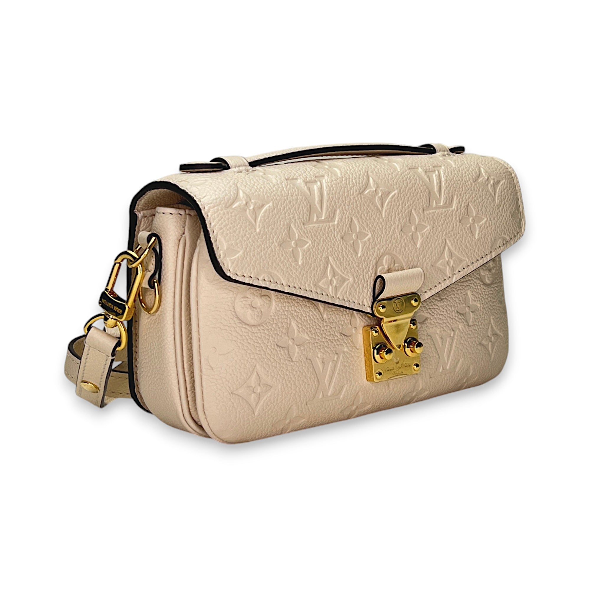 Metis East West Beige Crossbody Bag in Monogram Empreinte Leather, Gold hardware - Image 3