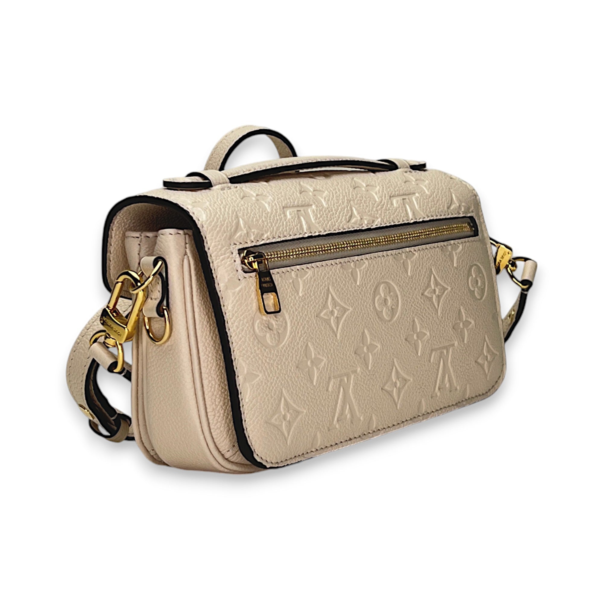 Metis East West Beige Crossbody Bag in Monogram Empreinte Leather, Gold hardware - Image 4