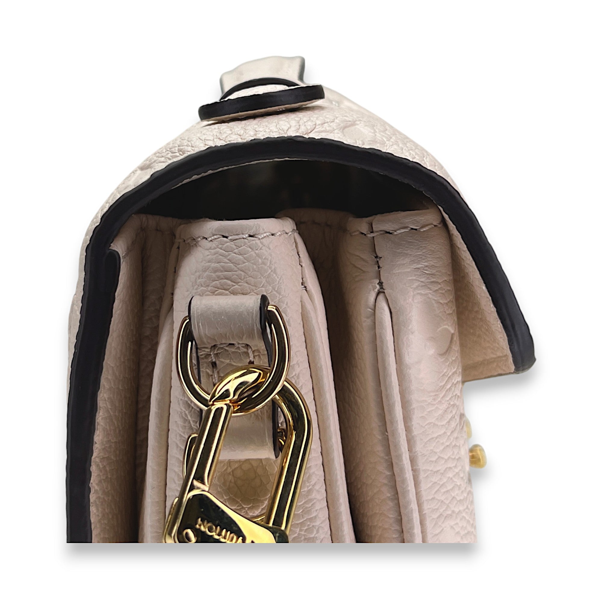 Metis East West Beige Crossbody Bag in Monogram Empreinte Leather, Gold hardware - Image 8