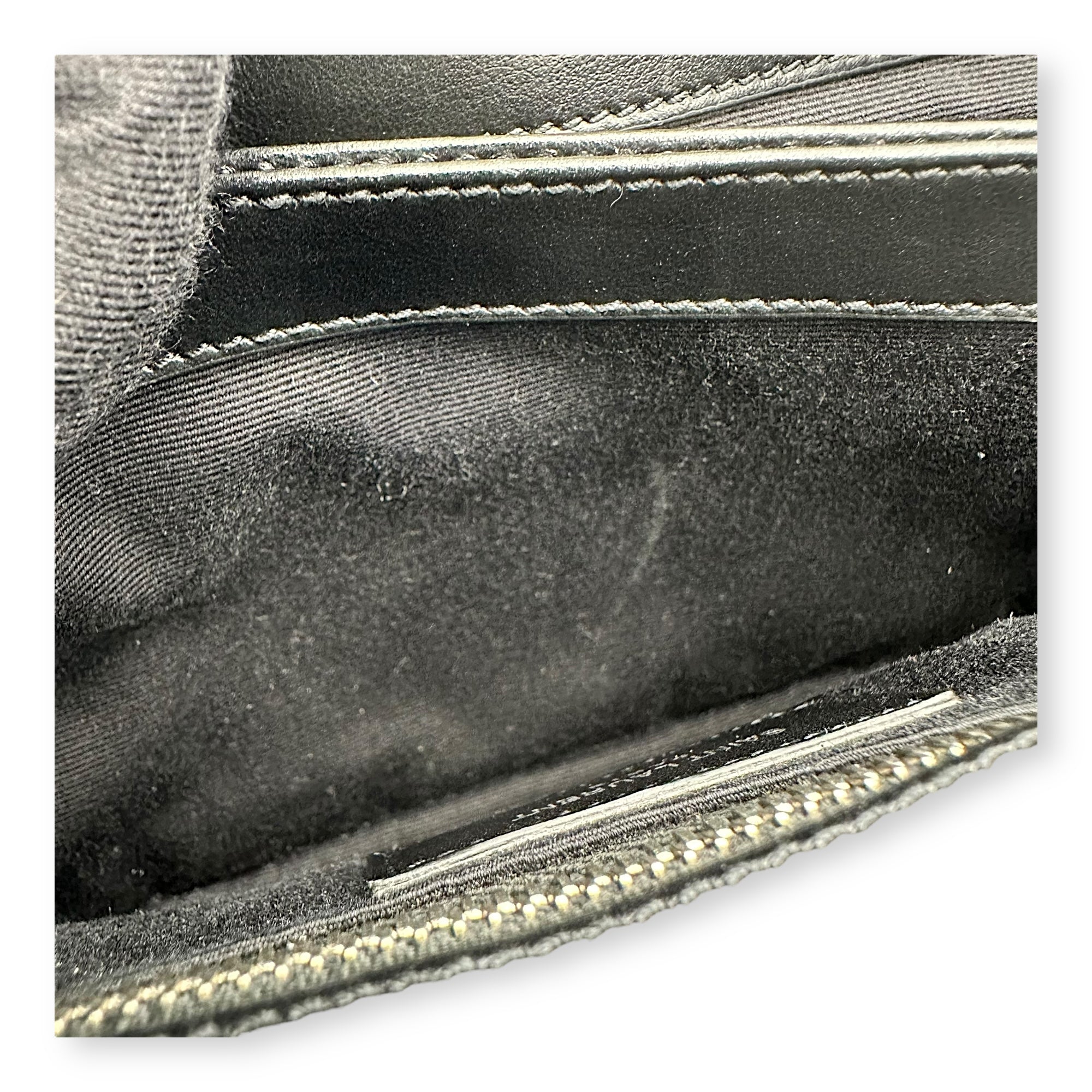 Quilted Loulou Toy Black Crossbody Bag in Calfskin, Silver hardware - Image 9