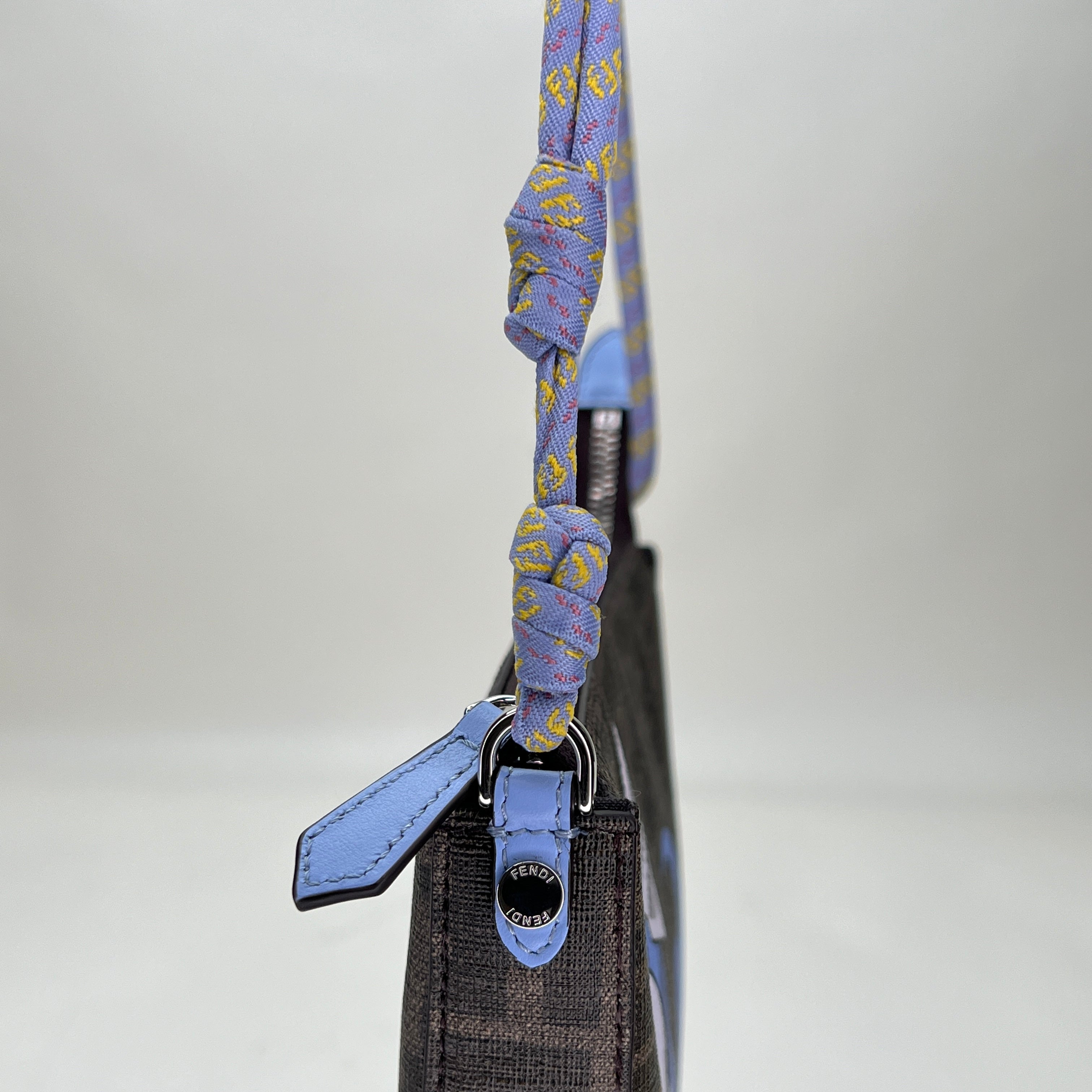 Pokemon Pochette Brown Shoulder Bag in Coated Canvas, Silver hardware - Image 8