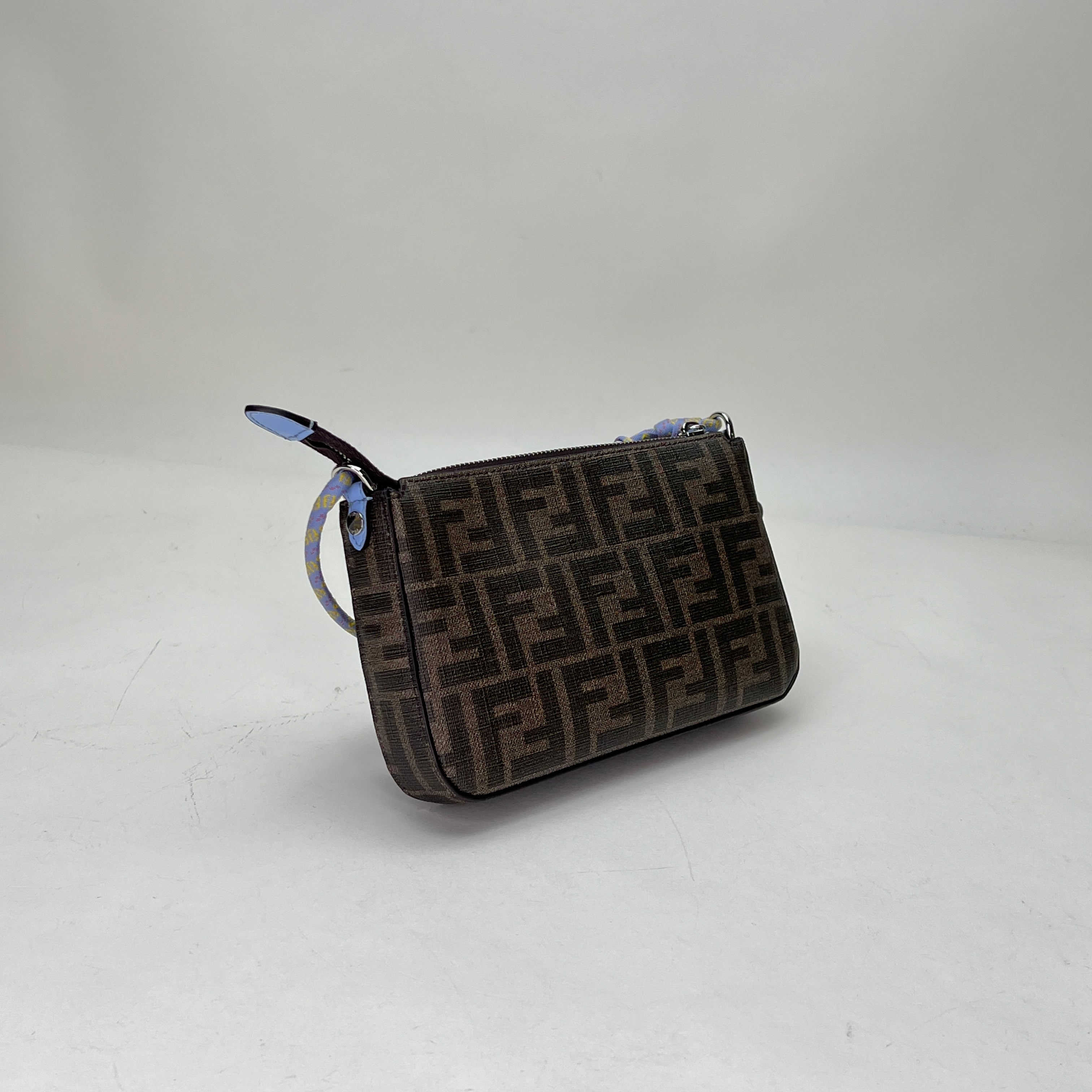 Pokemon Pochette Brown Shoulder Bag in Coated Canvas, Silver hardware - Image 4